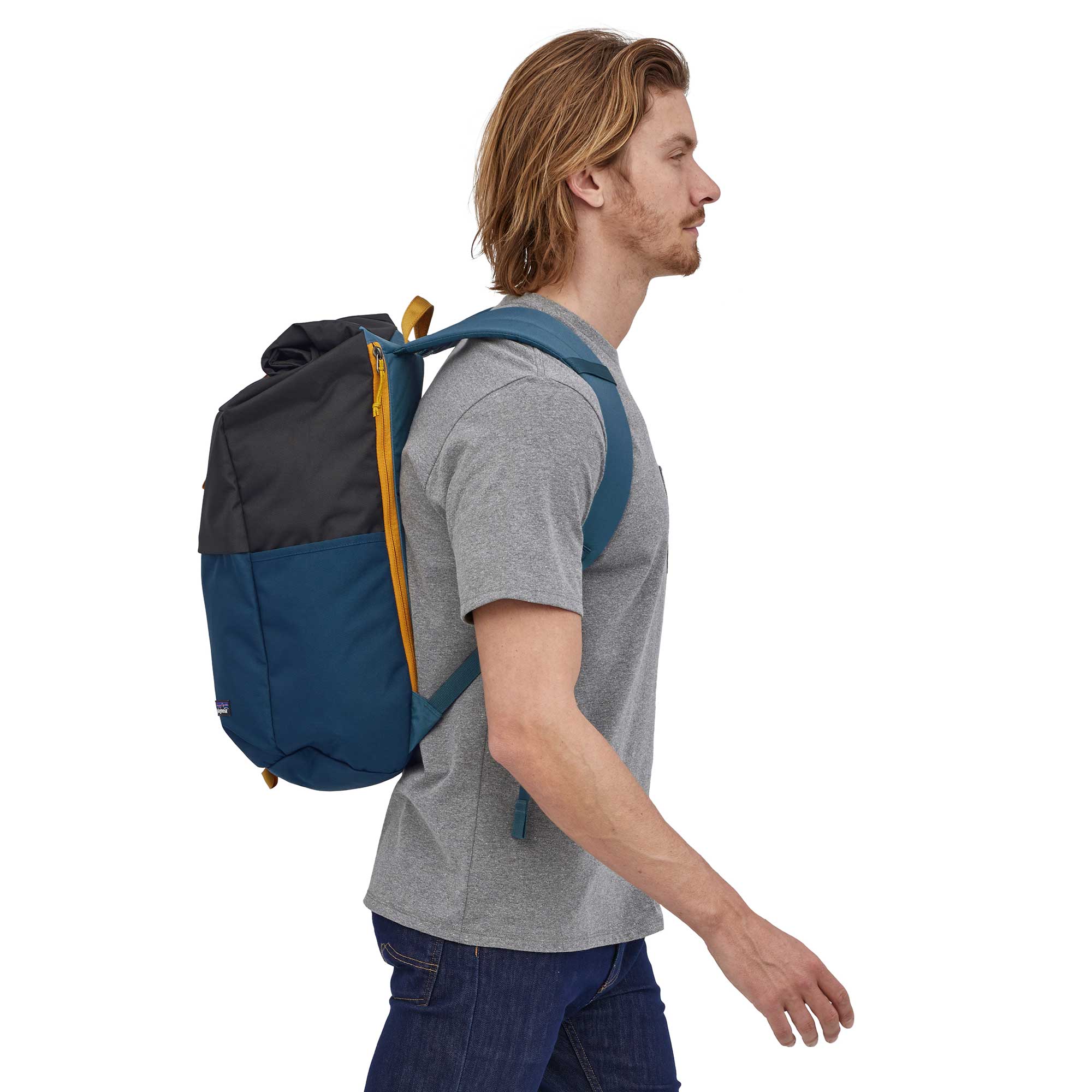 Patagonia Arbor Roll Top Pack, Patchwork: Ink Black - Image 3