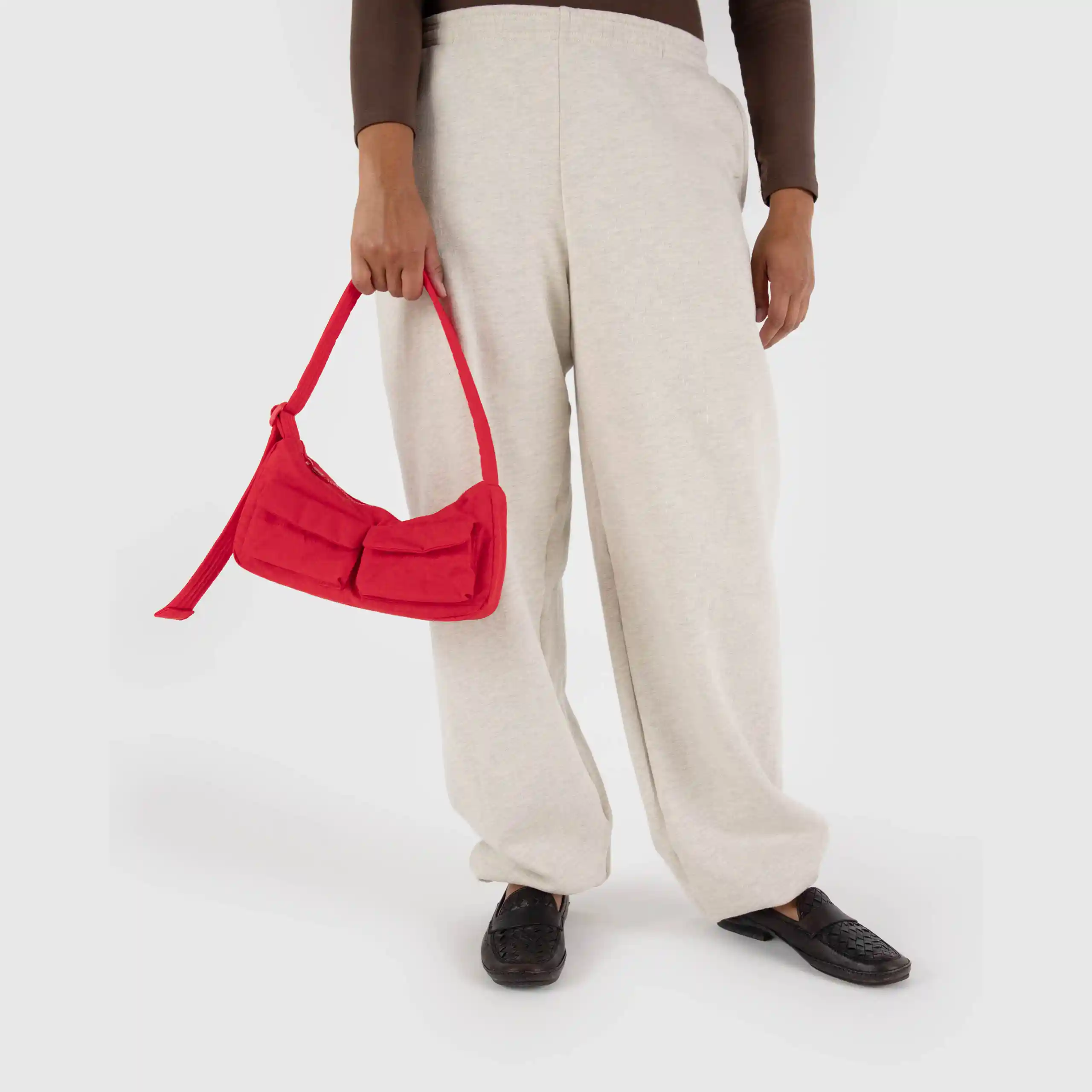 Baggu Cargo Shoulder Bag, candy apple red - Image 2