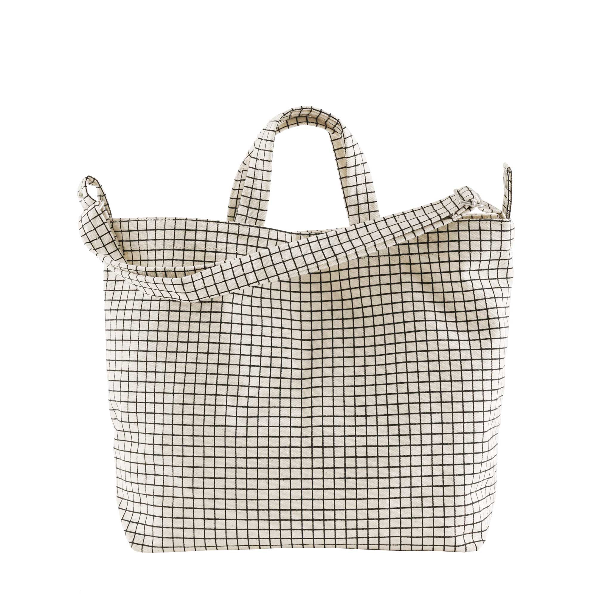 Baggu Horizontal Duck Bag, Natural Grid