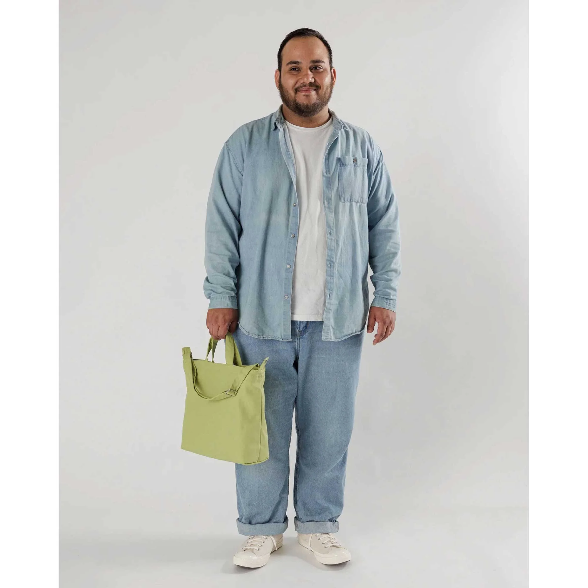 Baggu Horizontal Zip Duck Bag, Pistachio - Image 3