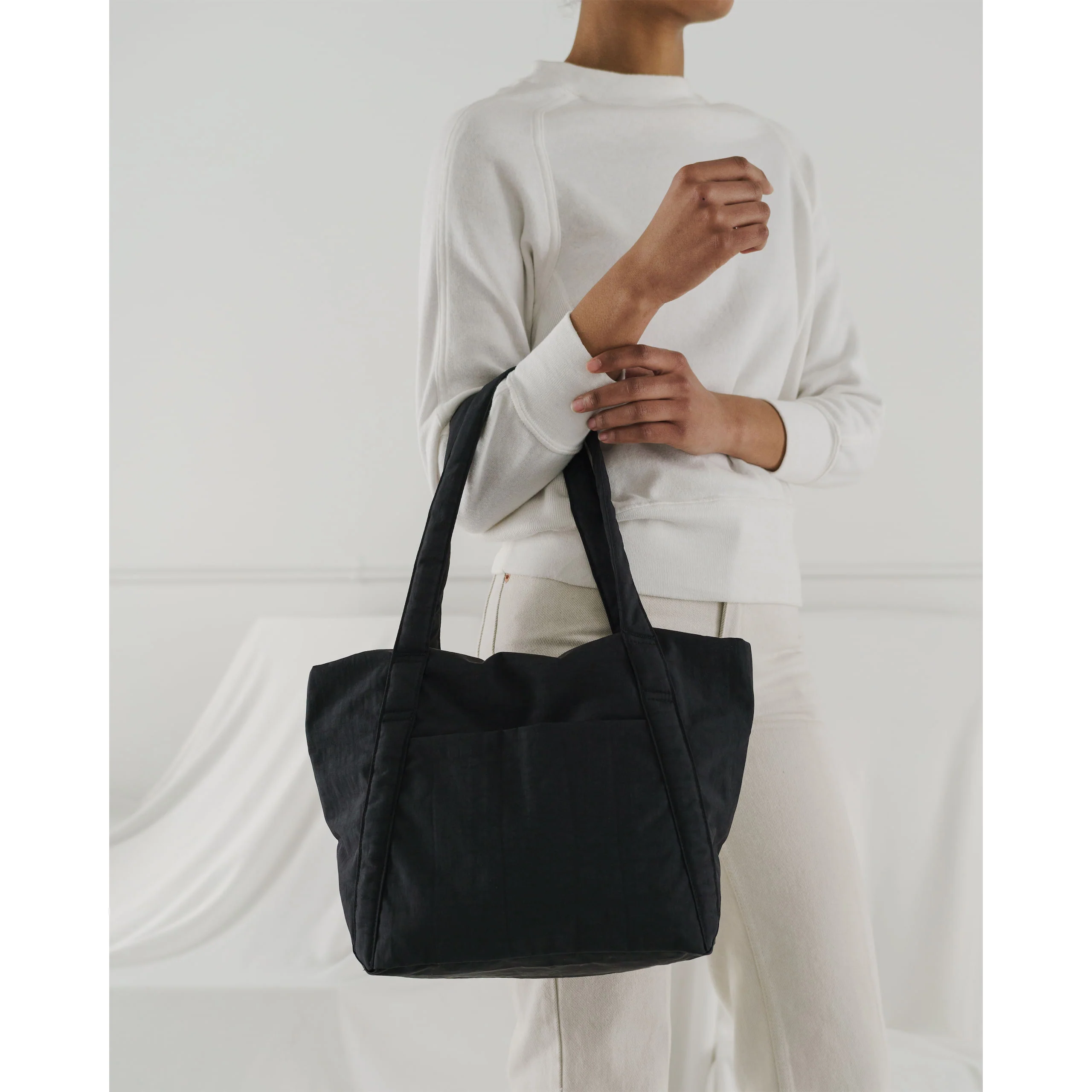 Baggu Mini Cloud Bag, Black - Image 3