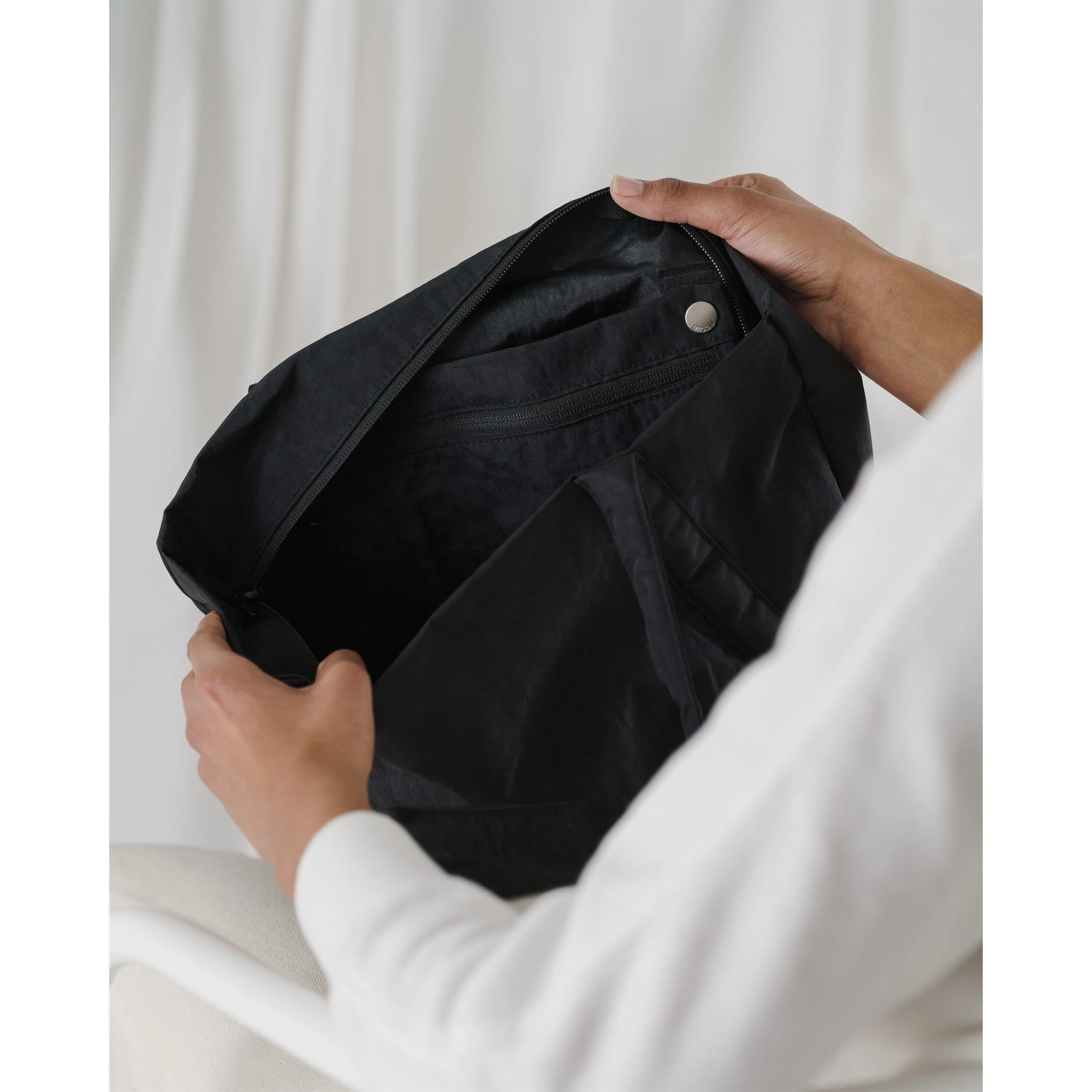 Baggu Mini Cloud Bag, Black - Image 5