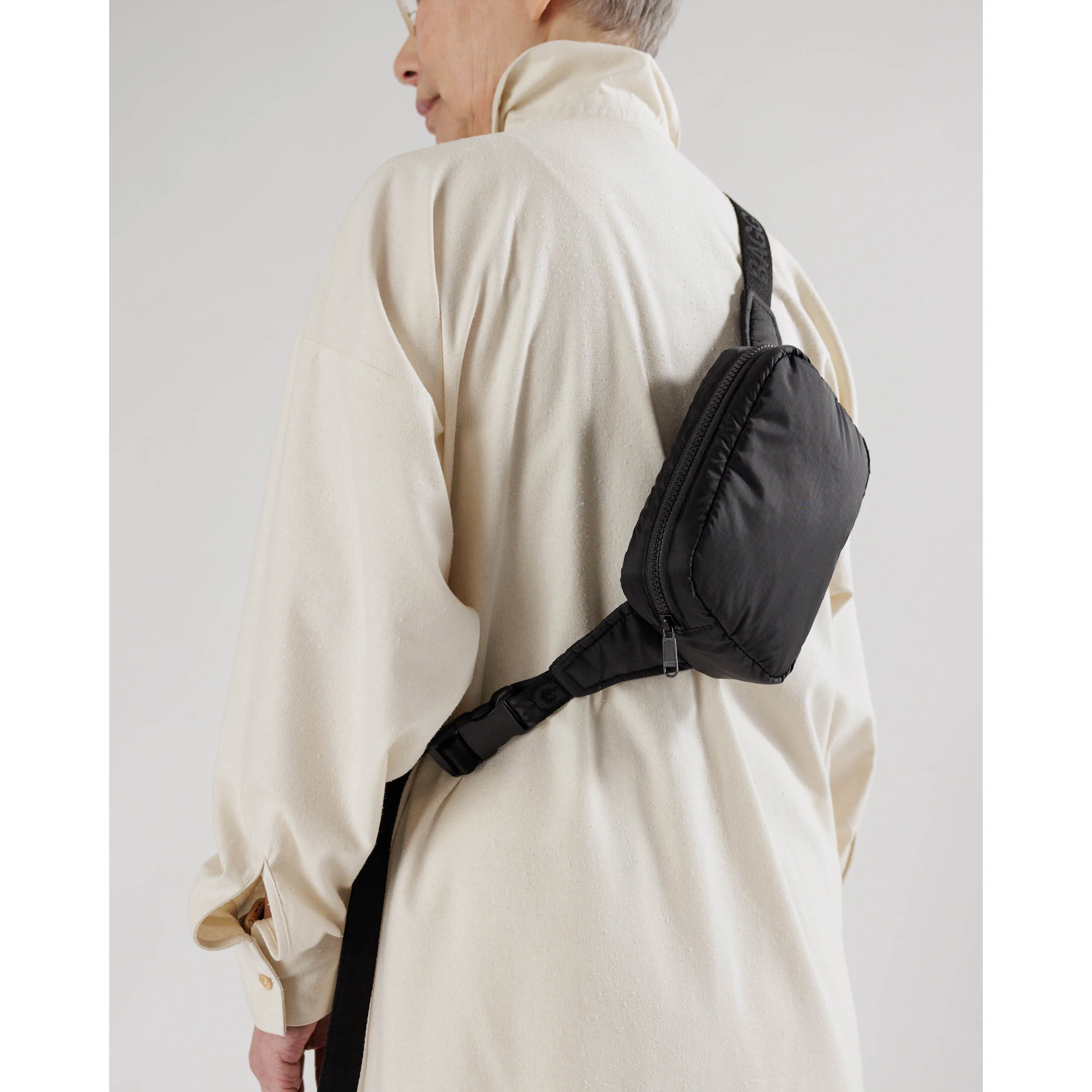Baggu Puffy Fanny Pack, Black - Image 2