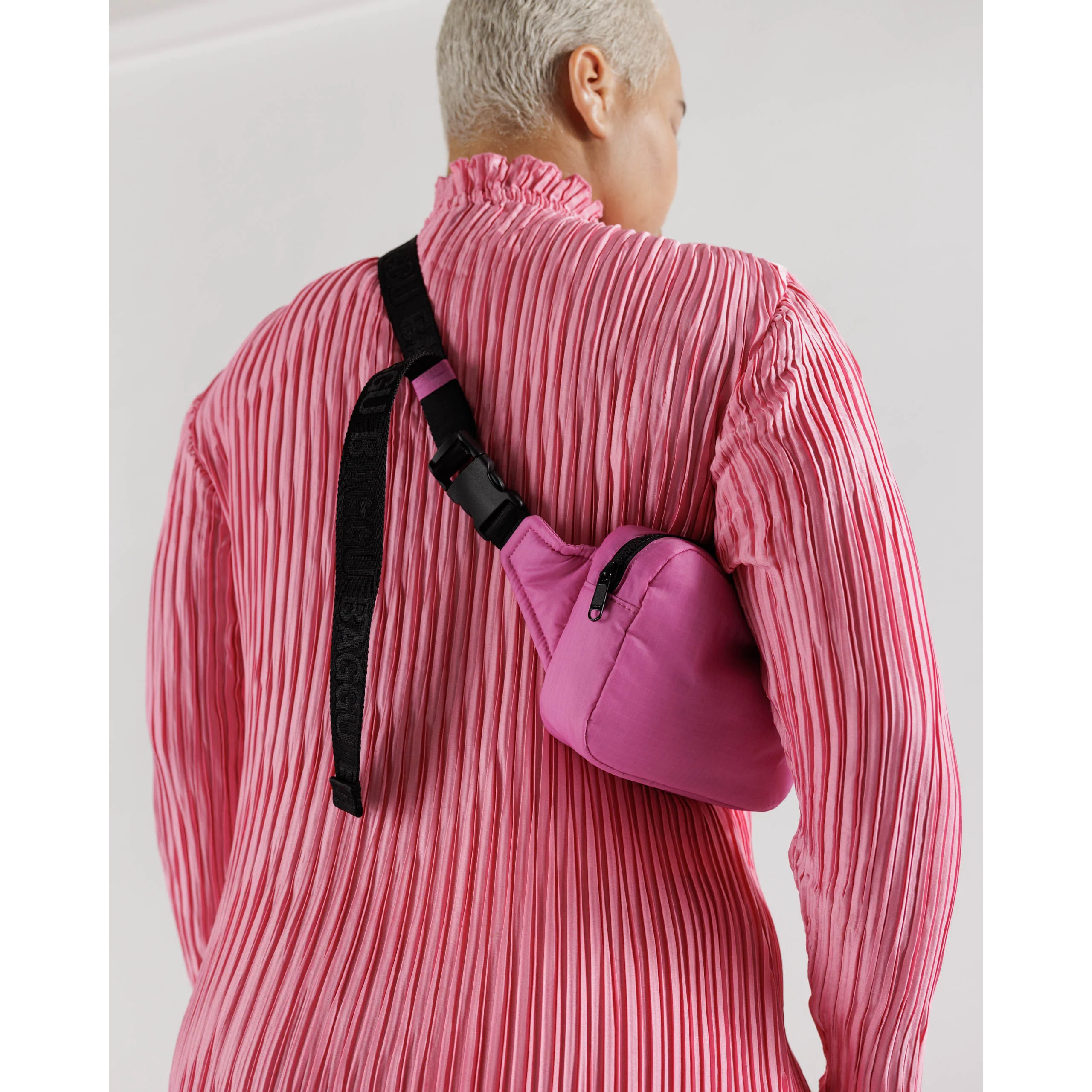 Baggu Puffy Fanny Pack, Extra Pink - Image 2