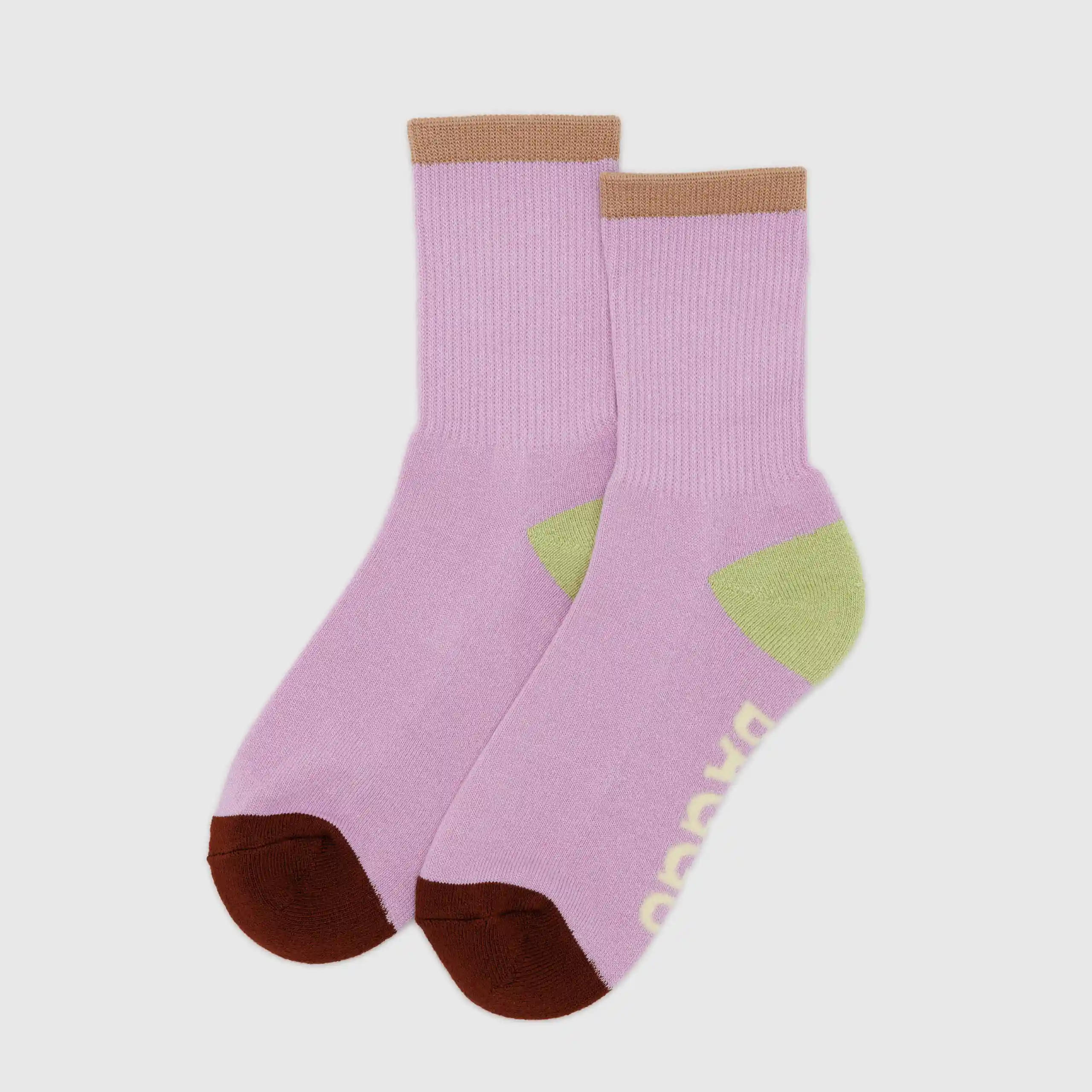 Baggu Womens Ribbed Sock, peony mix (large)