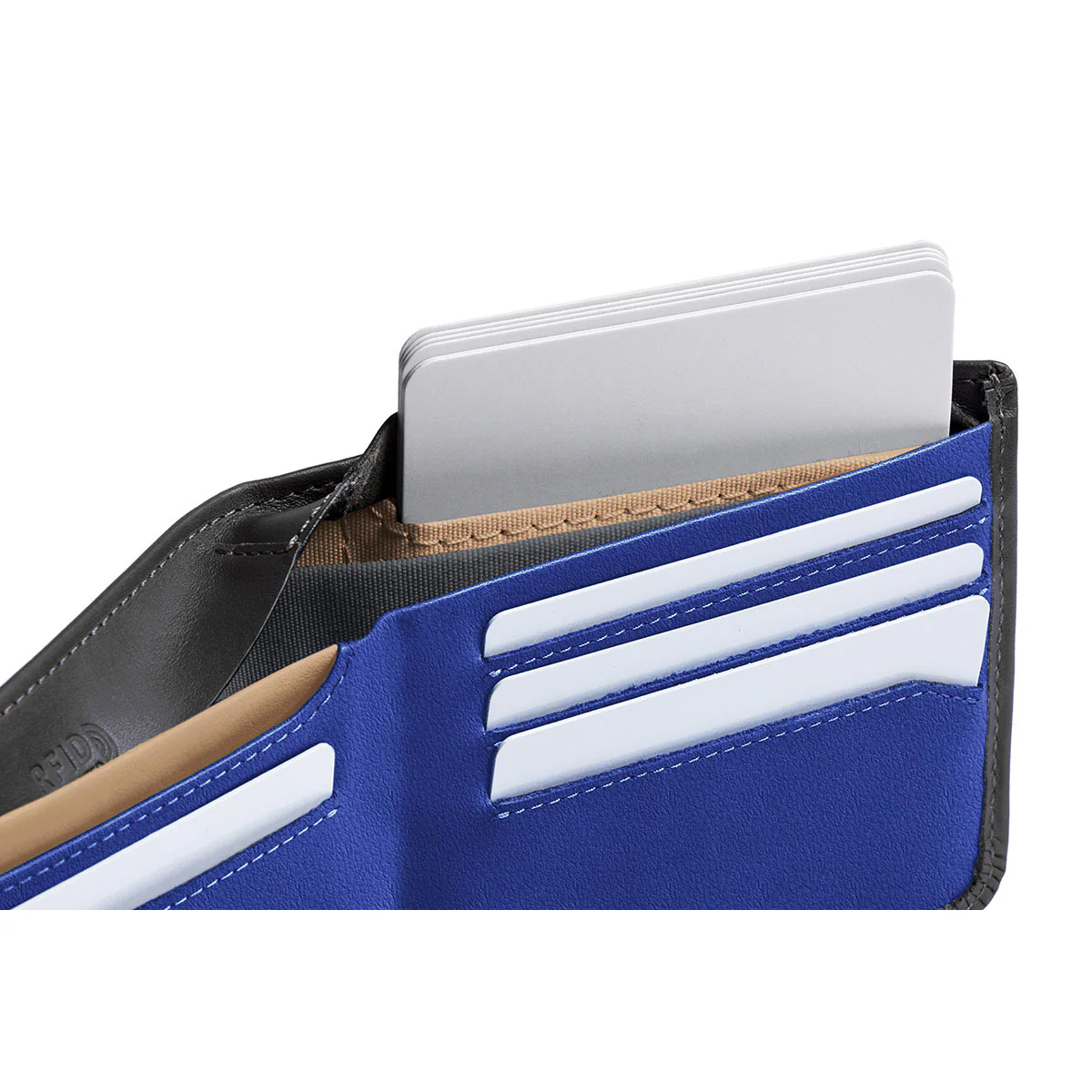 Bellroy Hide & Seek Hi Wallet, charcoal cobalt - Image 7
