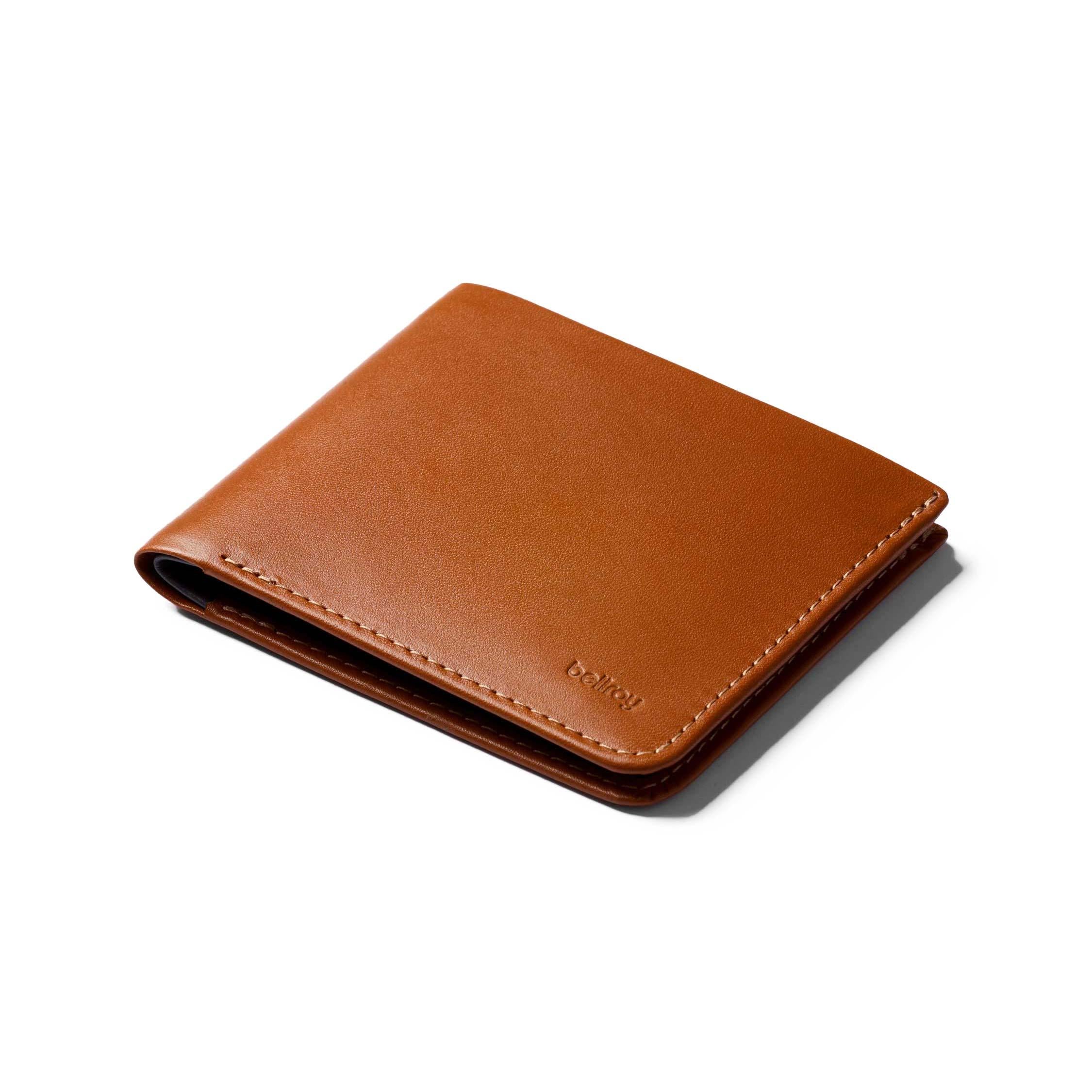 Bellroy The Square wallet, caramel