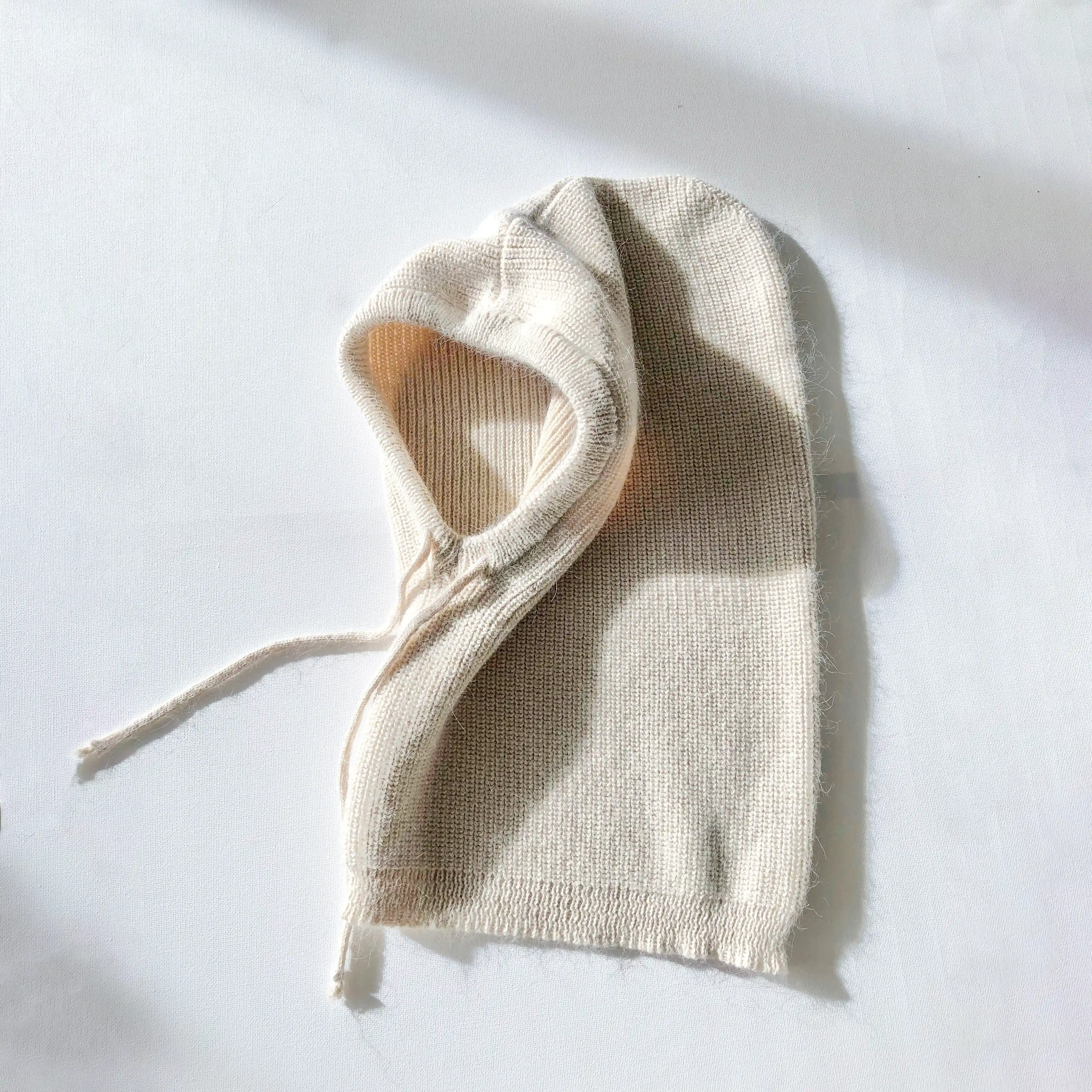 Billy Bamboo 2024 Angora Wool Balaclava, cream