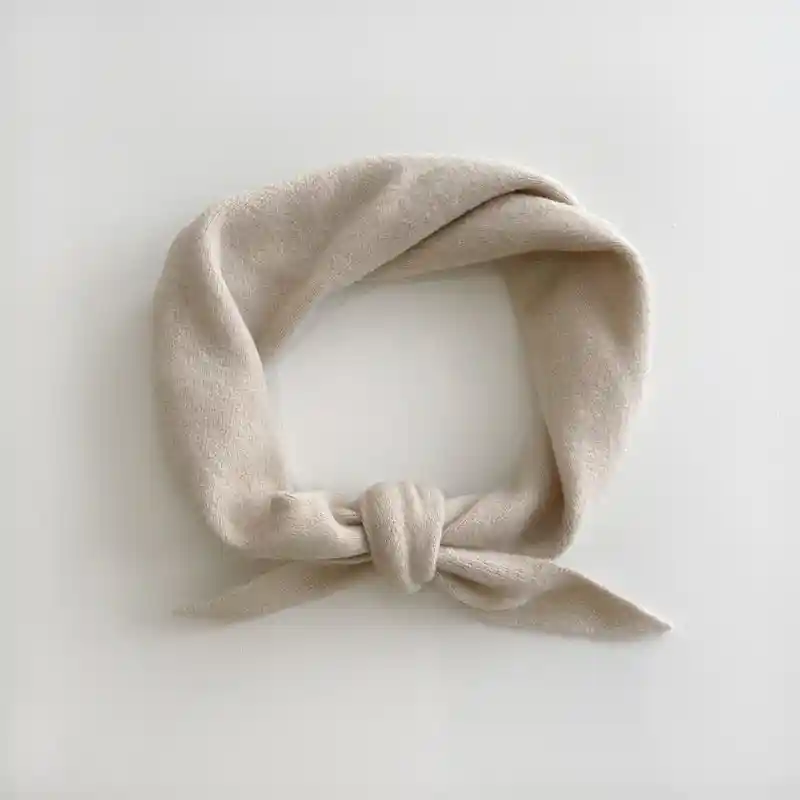 Billy Bamboo Fuzzy Wool Cravat Scarf, oat