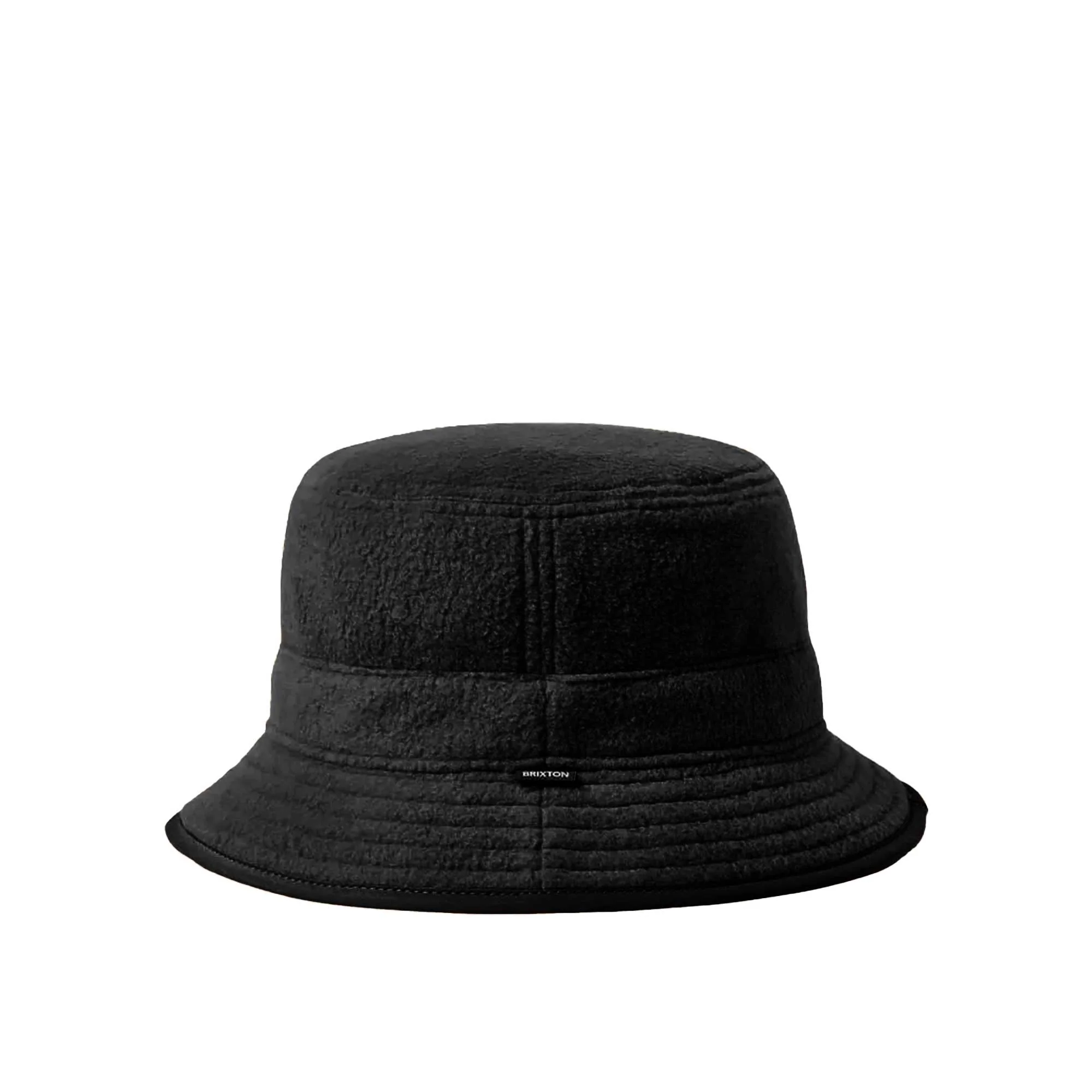 Brixton Womens Blanket Fleece Packable Bucket Hat, Black