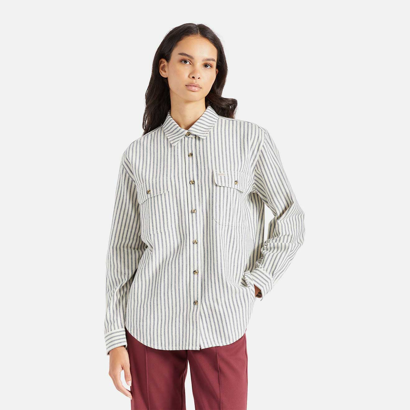 Brixton Womens Bowery Boyfriend L/S Flannel - Image 2