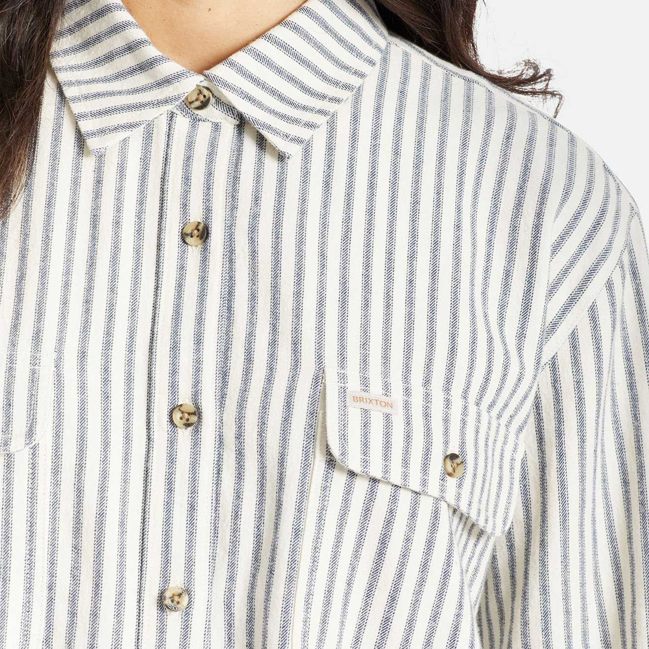 Brixton Womens Bowery Boyfriend L/S Flannel - Image 3