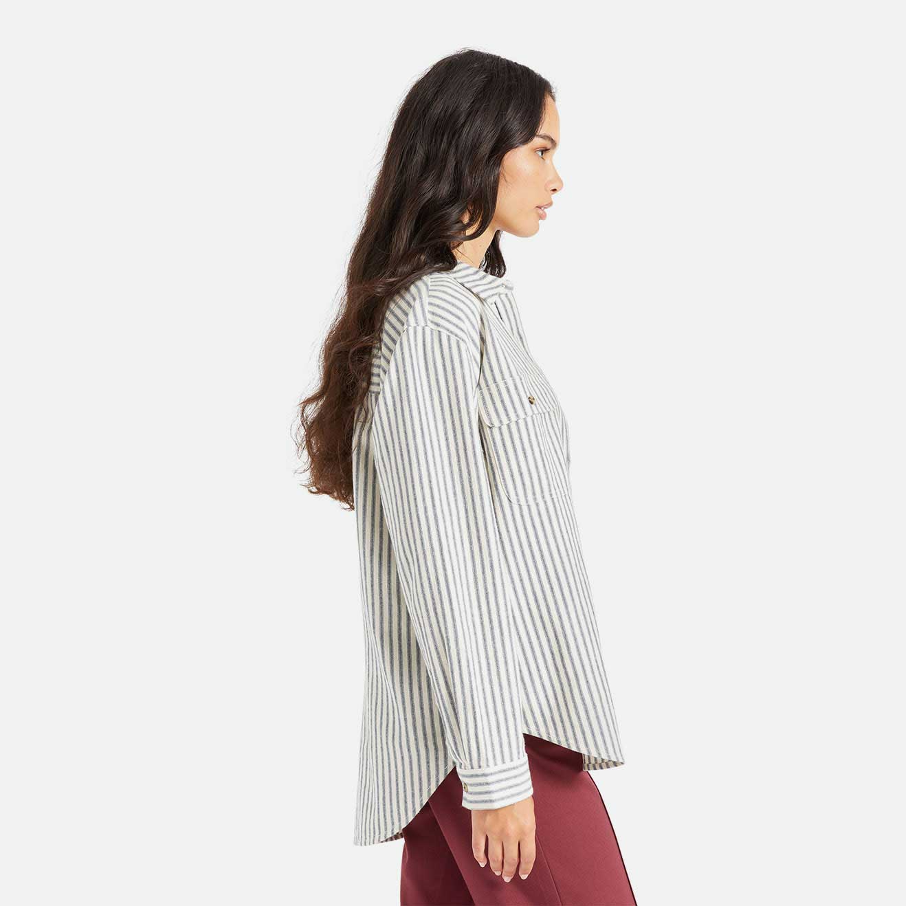 Brixton Womens Bowery Boyfriend L/S Flannel - Image 5