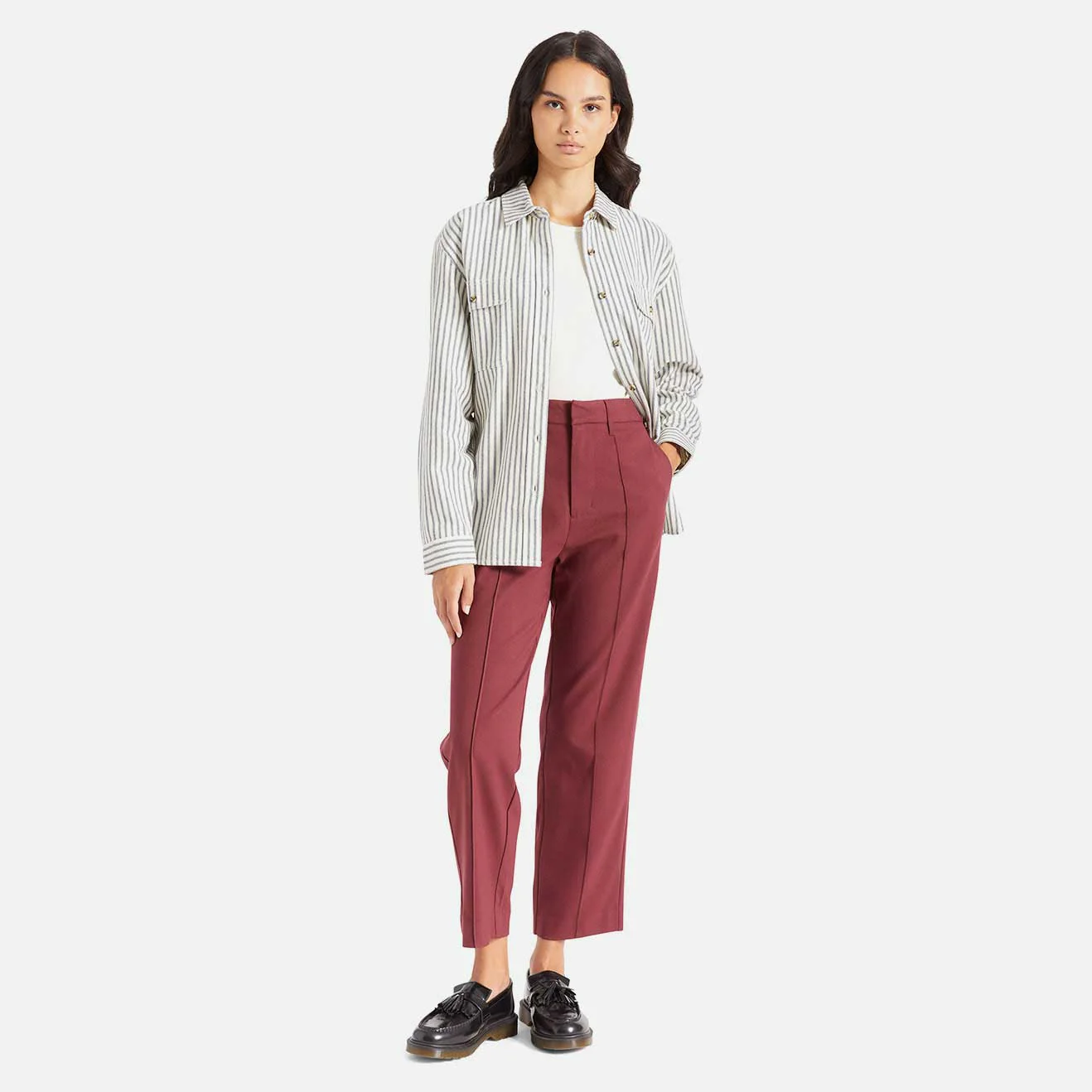 Brixton Womens Bowery Boyfriend L/S Flannel - Image 7