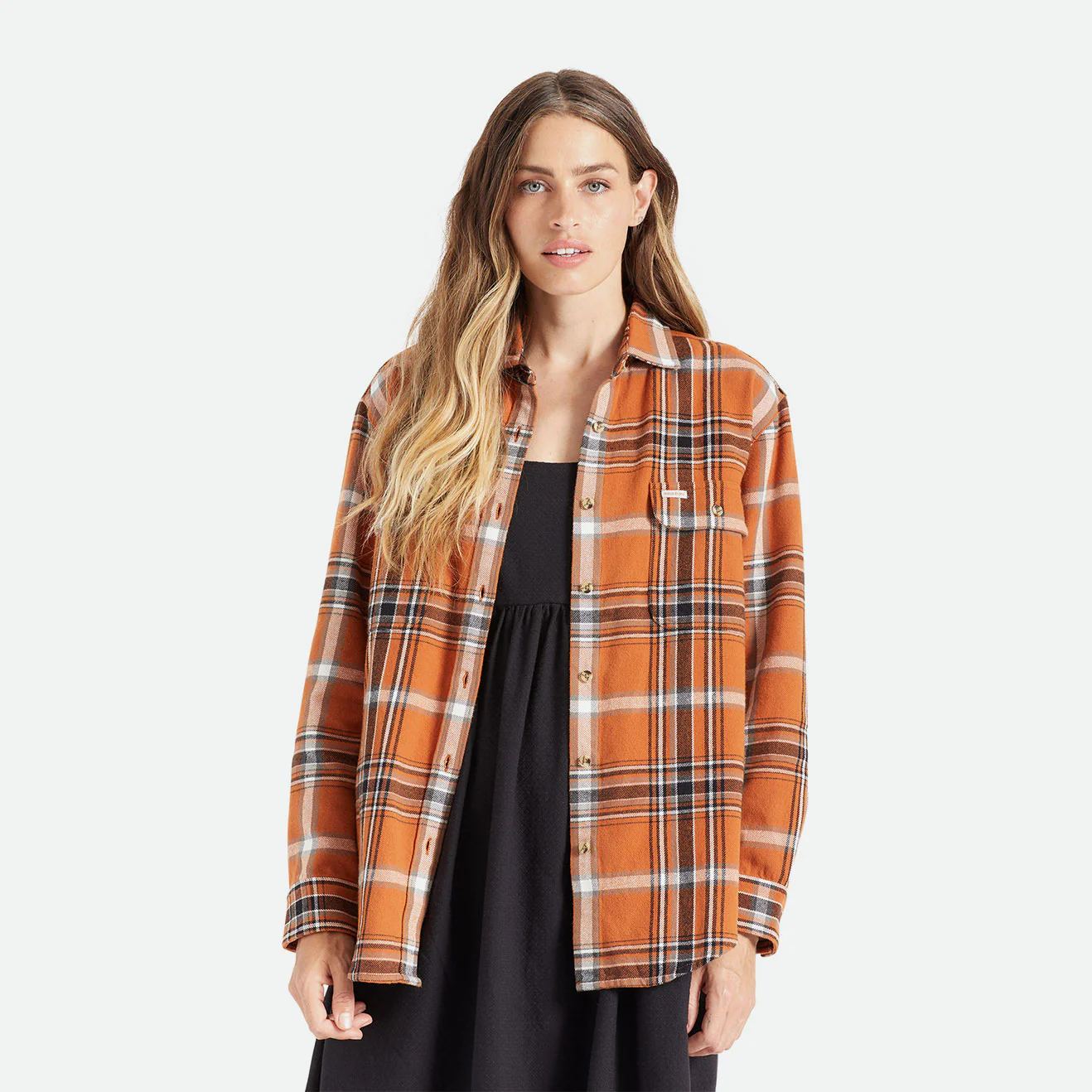 Brixton Womens Bowery Boyfriend L/S Flannel - Image 2