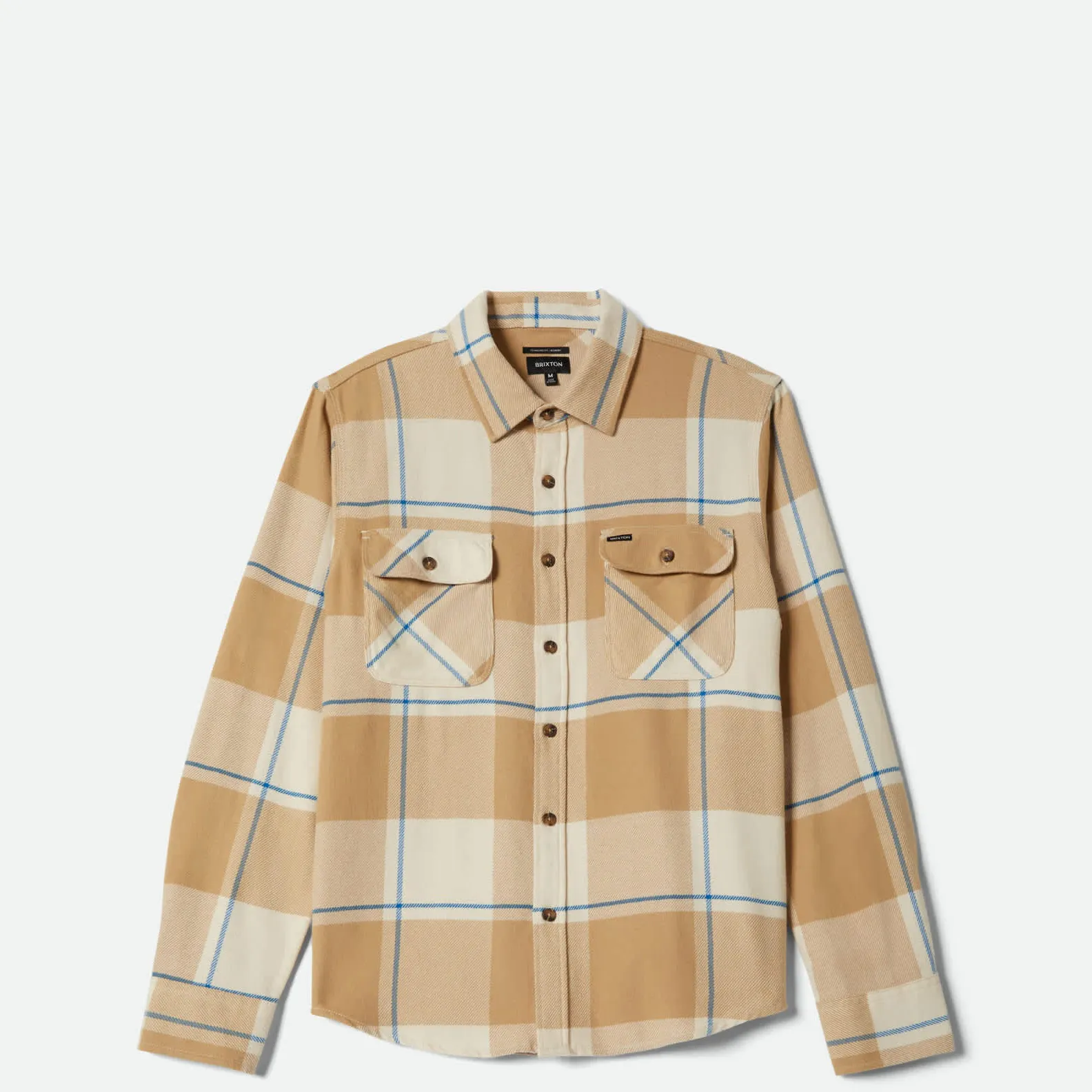Brixton Bowery Flannel, whitecap/sand/cyber blue