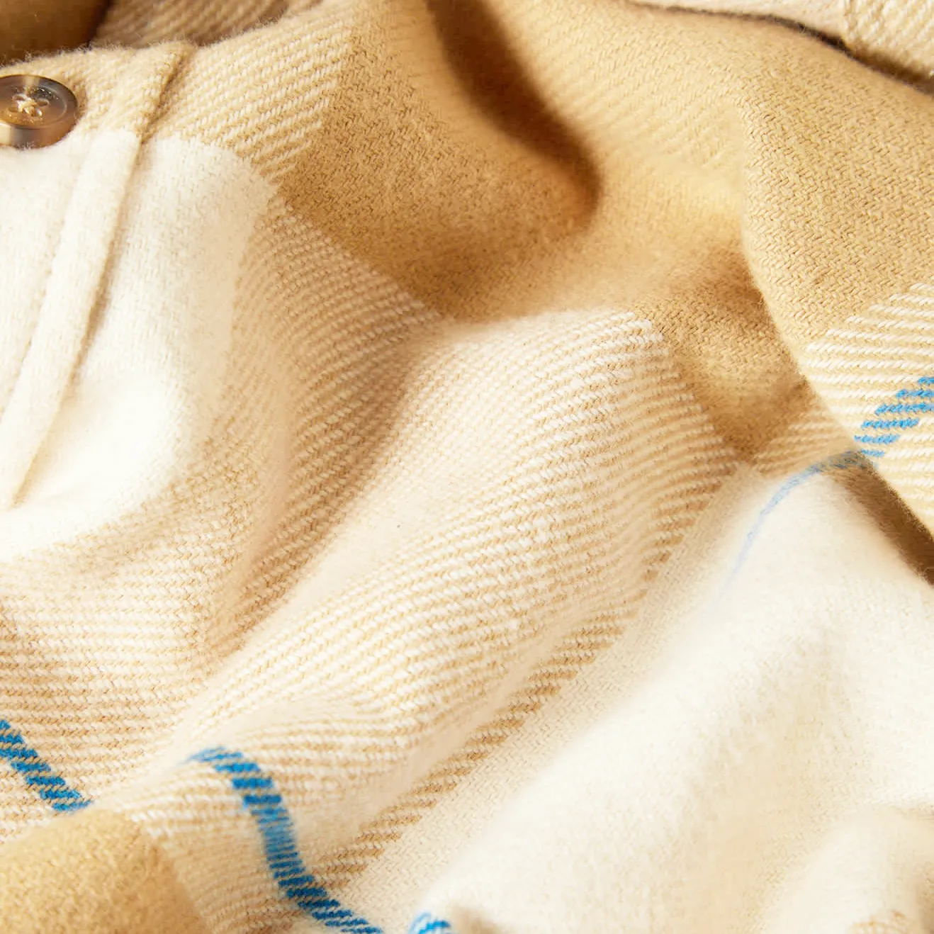 Brixton Bowery Flannel, whitecap/sand/cyber blue - Image 6