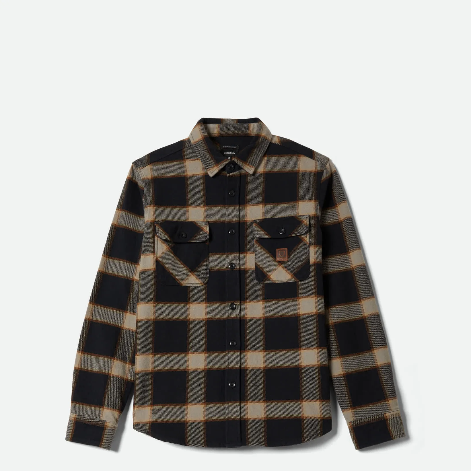 Brixton Bowery Heavy Weight Flannel, black/cream