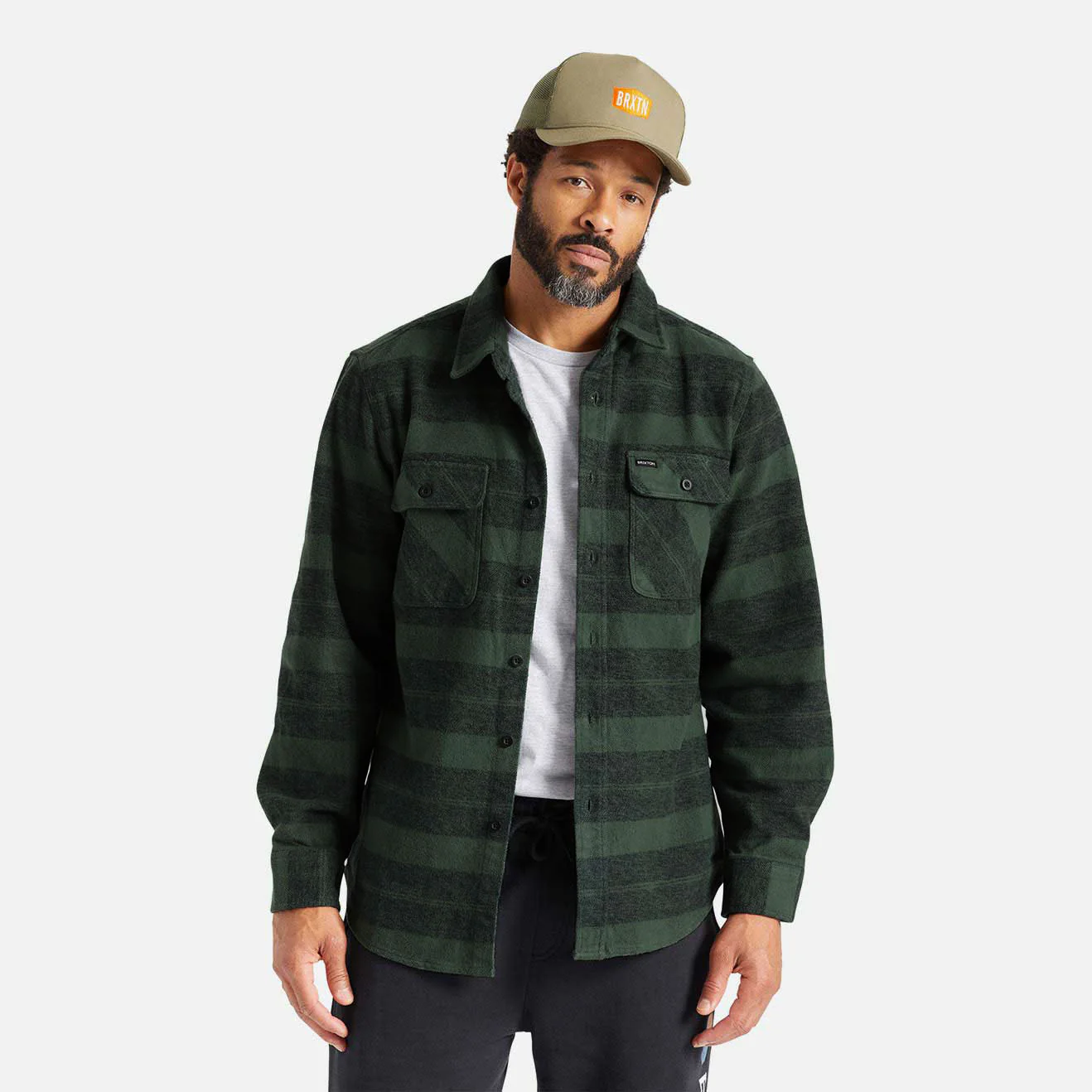 Brixton Bowery Heavy Weight L/S Flannel - Image 2