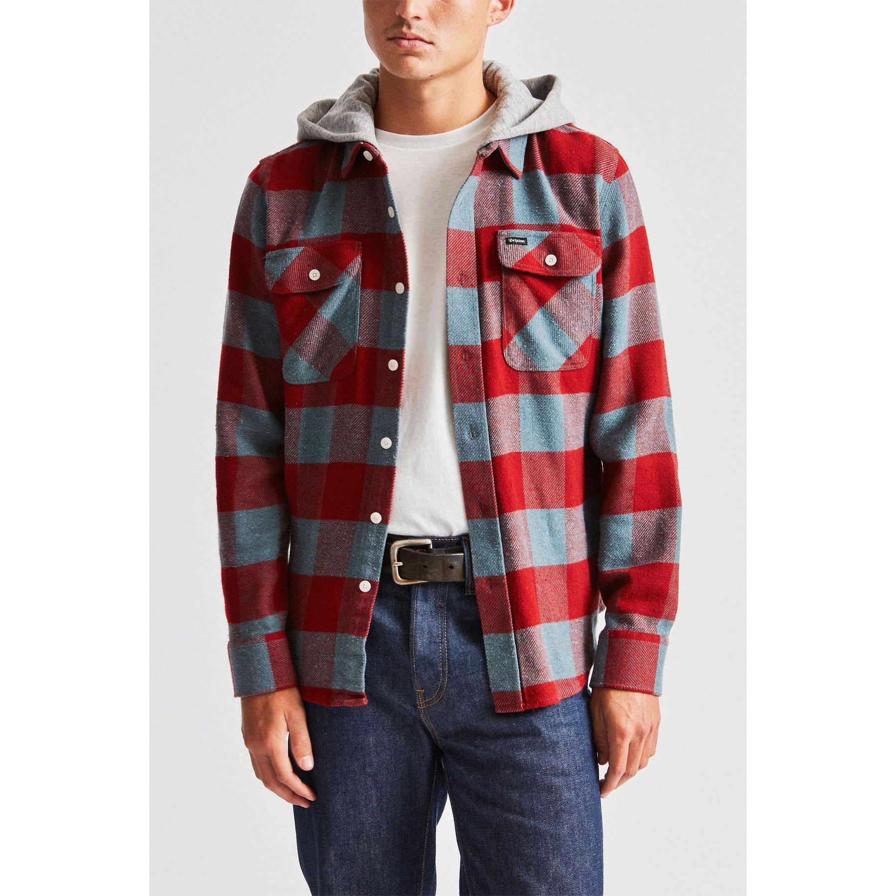 Brixton Bowery Hood L/S Flannel - Image 2