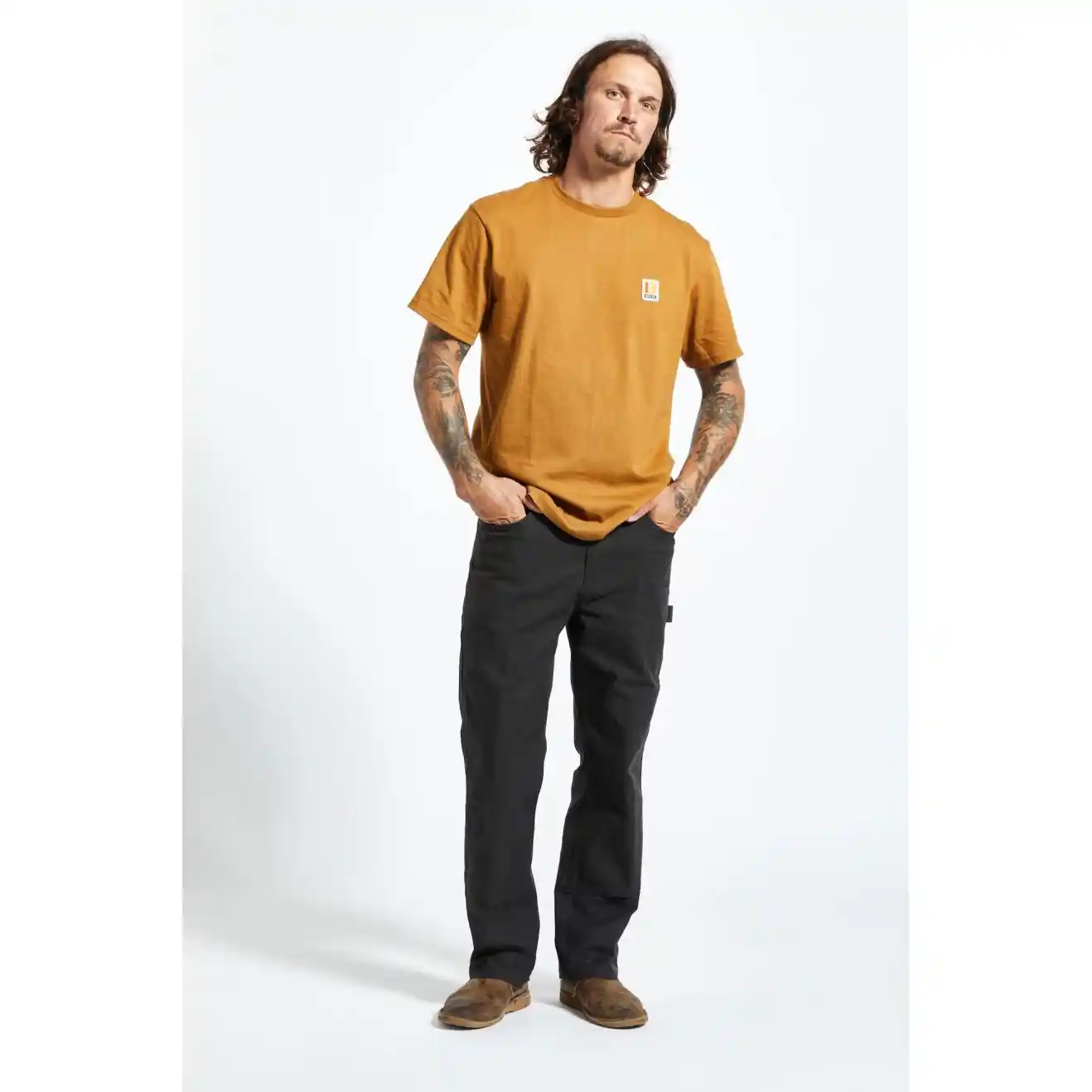 Brixton Builders Carpenter Pant, washed black - Image 3