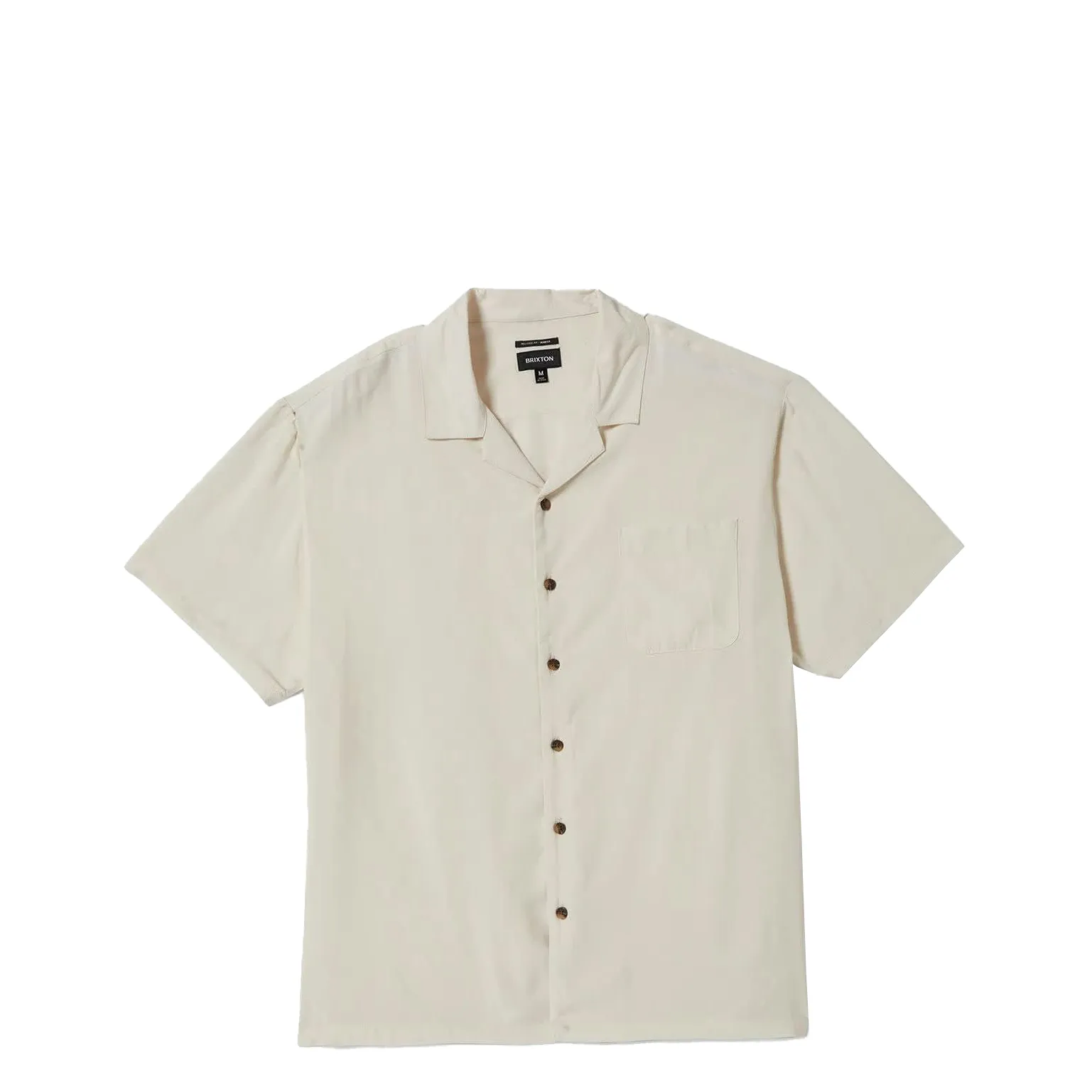 Brixton Bunker Short Sleeve Woven, whitecap