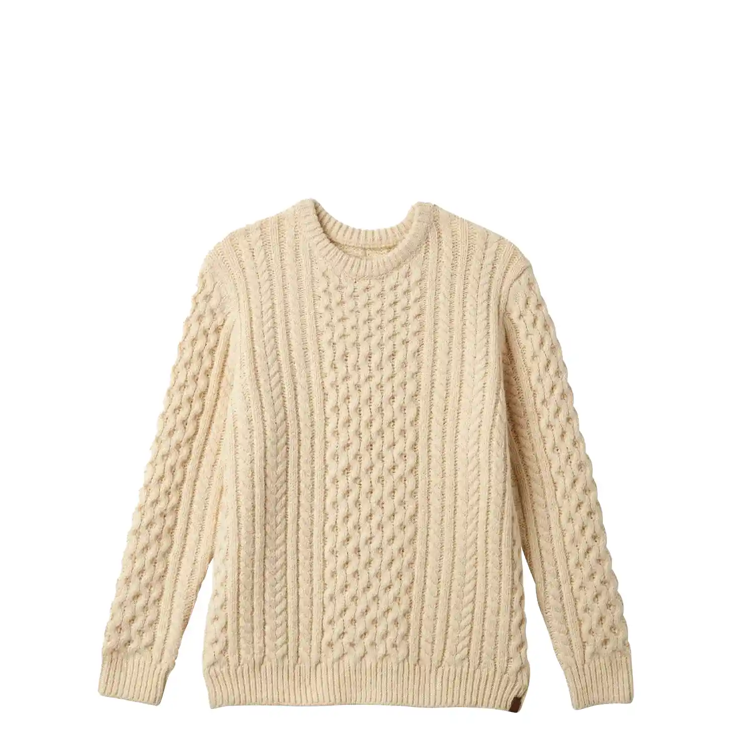 Brixton Classic Fisherman's Sweater, oatmeal