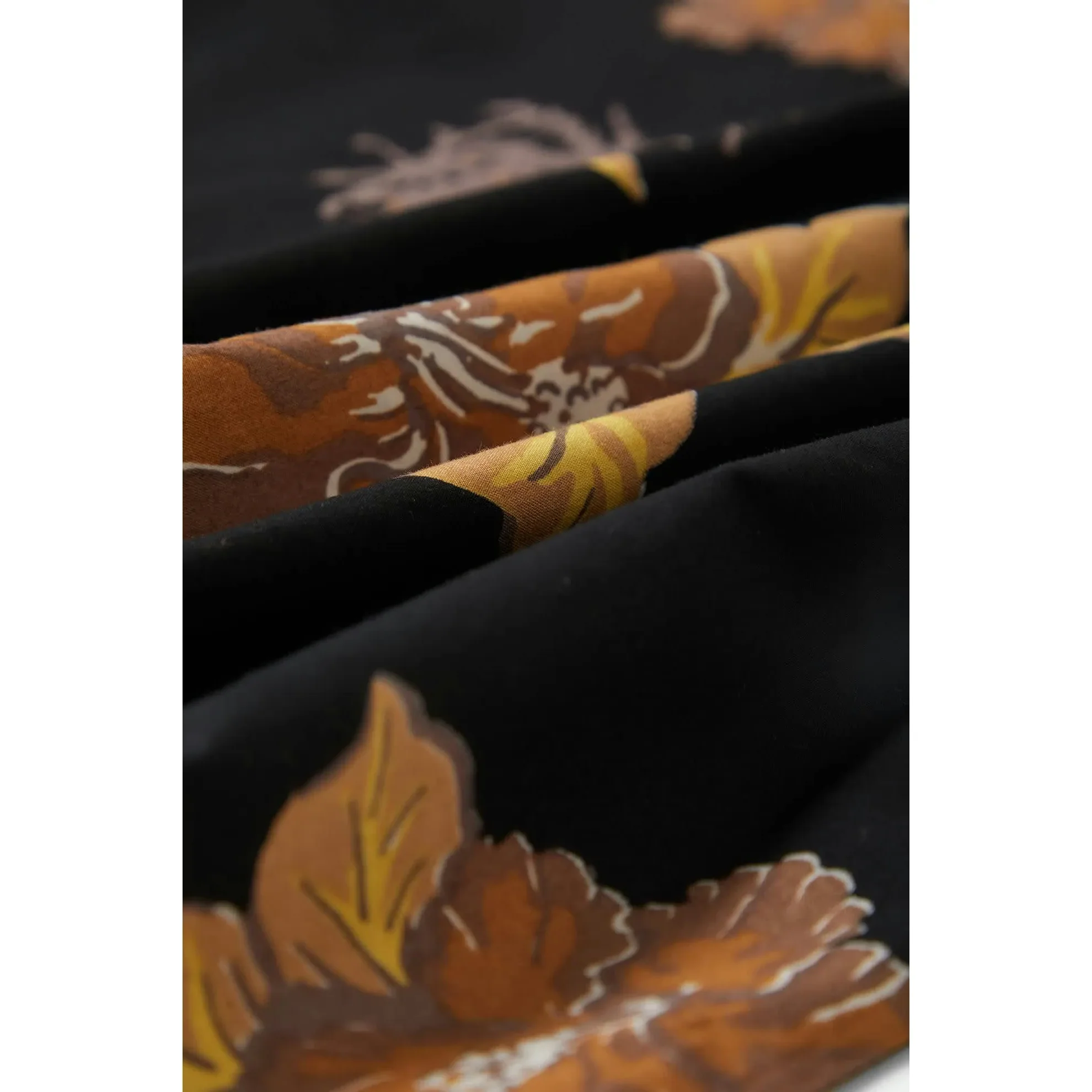 Brixton Cru Print Short Sleeve Woven, washed black/charcoal floral - Image 12