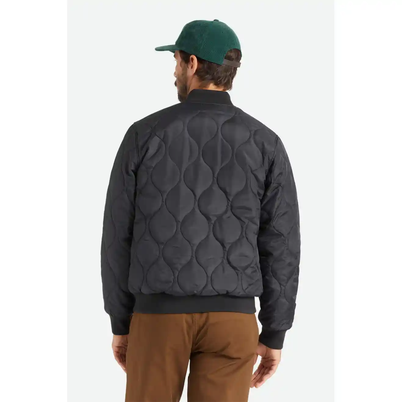 Brixton Dillinger Quilted Bomber Jacket - Image 4