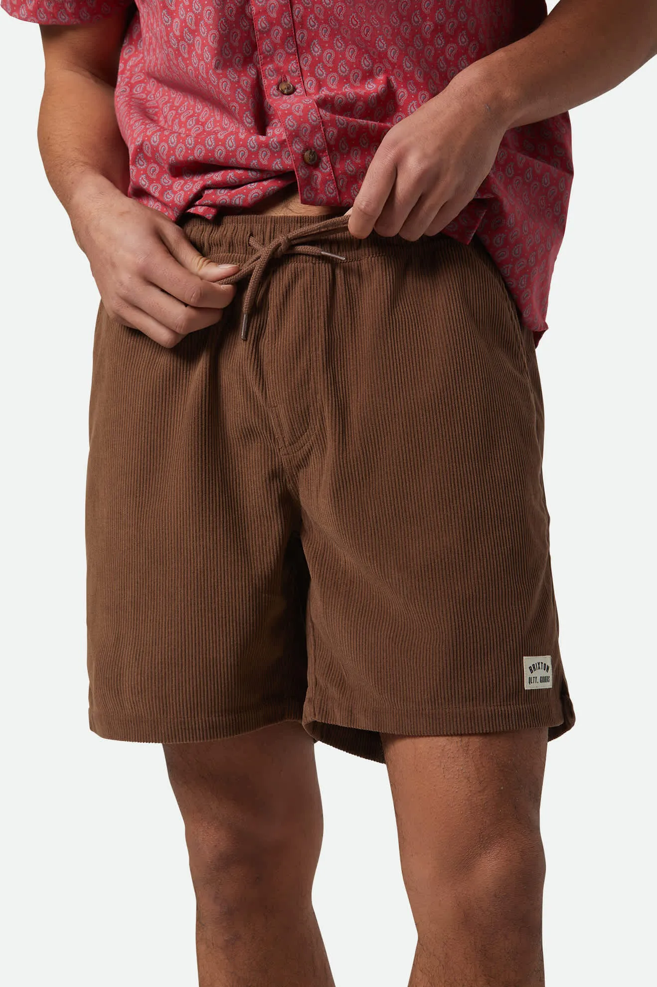 Brixton Everyday Corduroy Short, pinecone brown - Image 2