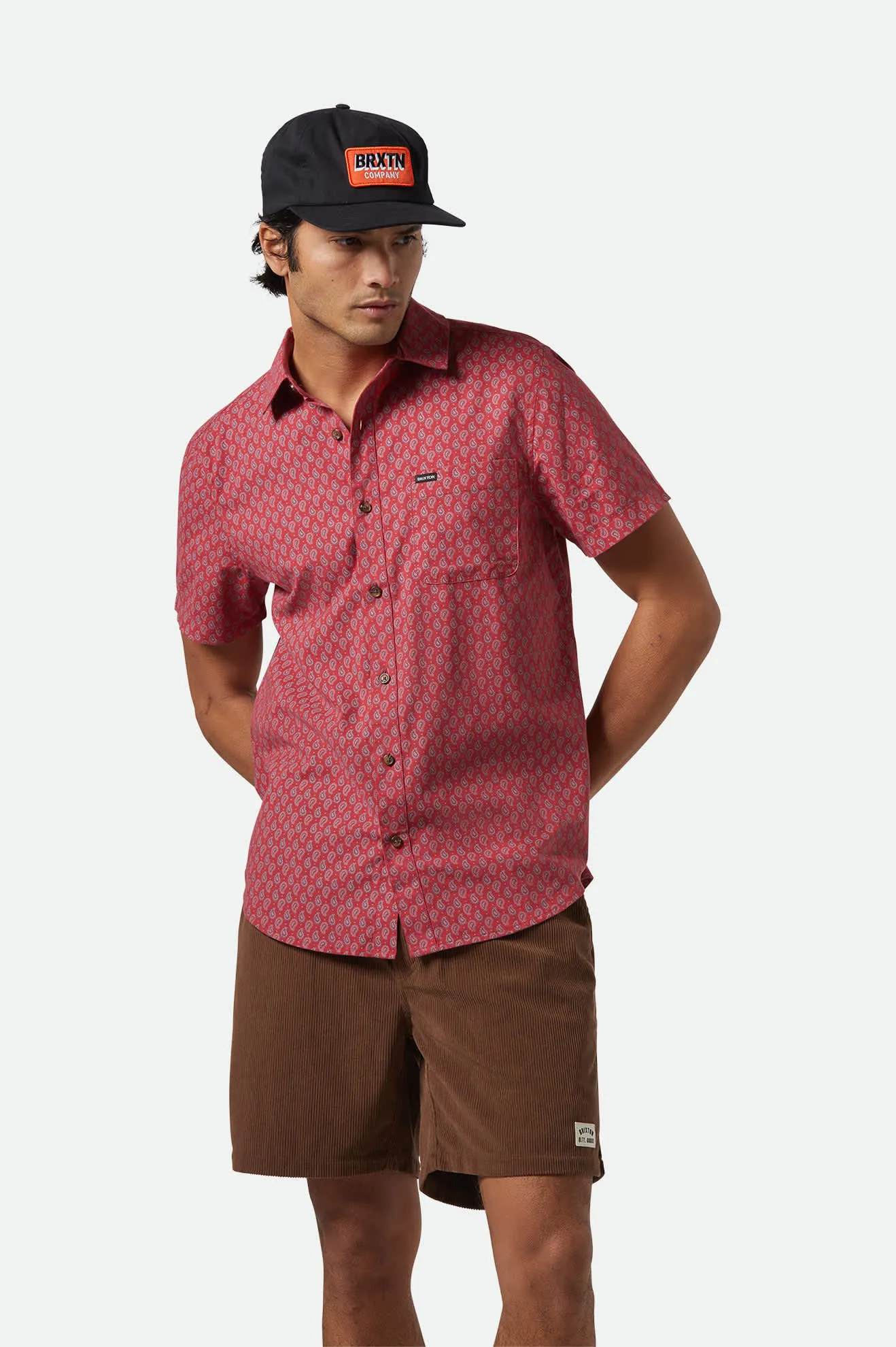 Brixton Everyday Corduroy Short, pinecone brown - Image 3