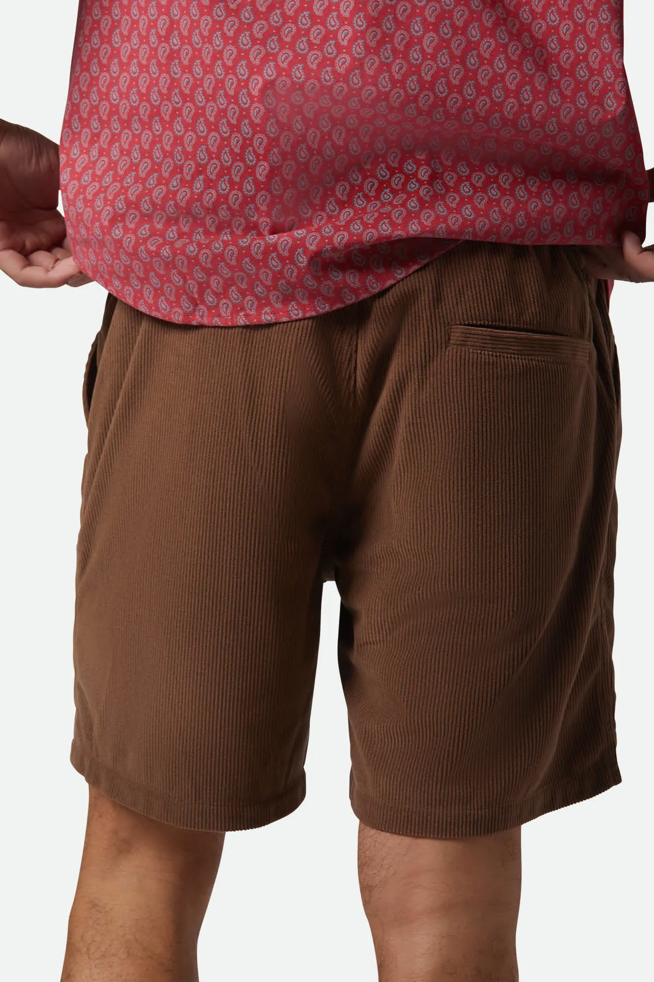 Brixton Everyday Corduroy Short, pinecone brown - Image 4