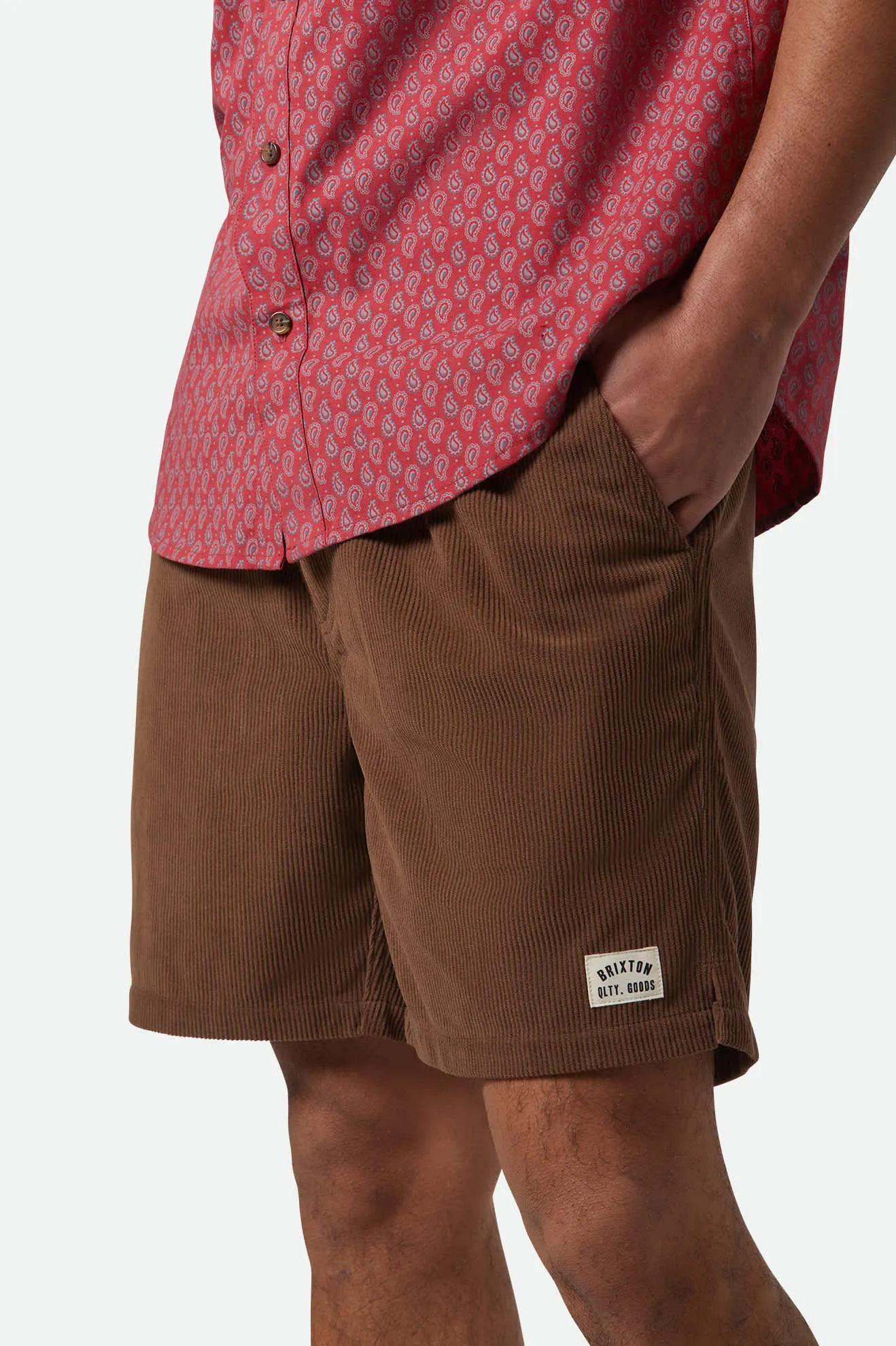 Brixton Everyday Corduroy Short, pinecone brown - Image 5