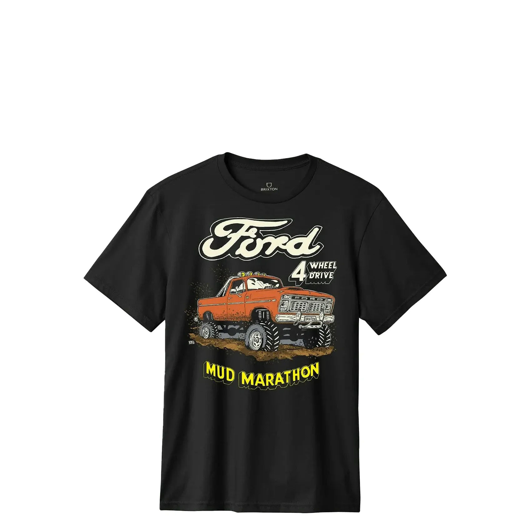 Brixton Ford Mud Marathon Tee, burnt rubber