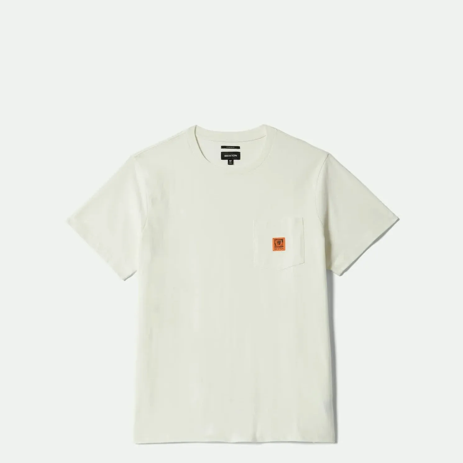 Brixton Global Heavyweight Boxy Pocket Tee, off white