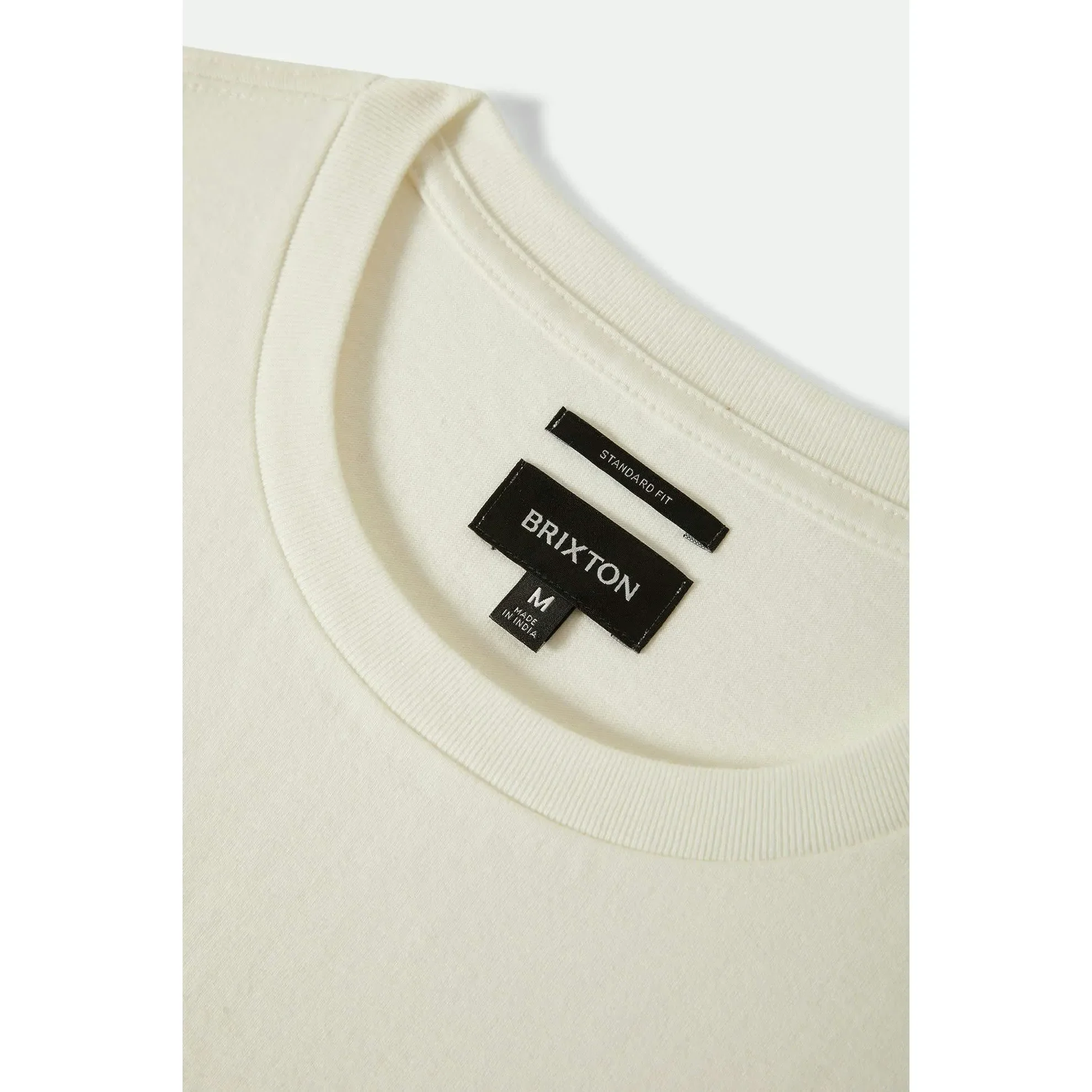 Brixton Global Heavyweight Boxy Pocket Tee, off white - Image 4