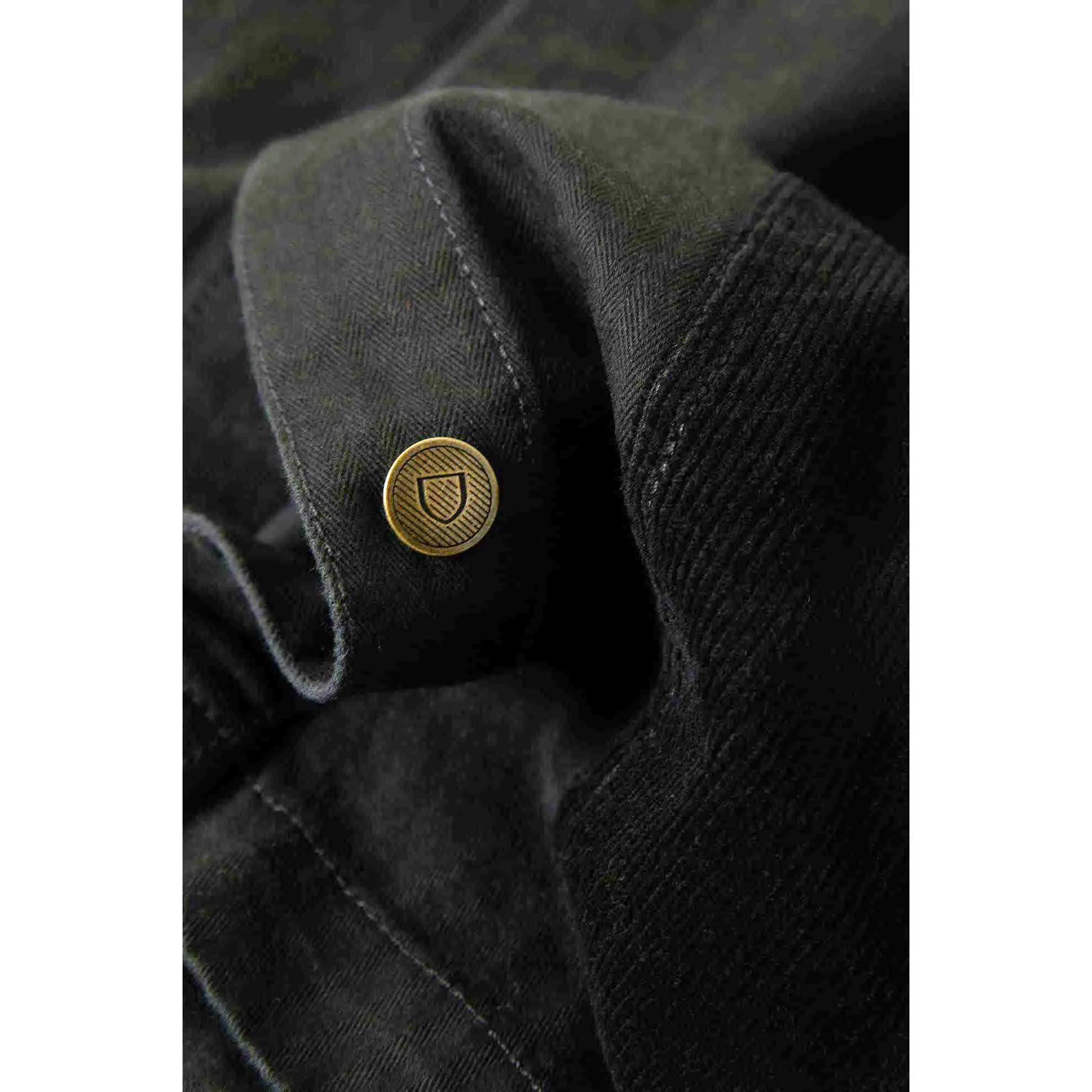 Brixton Herringbone Lightweight Chore Coat, black herringbone - Image 6