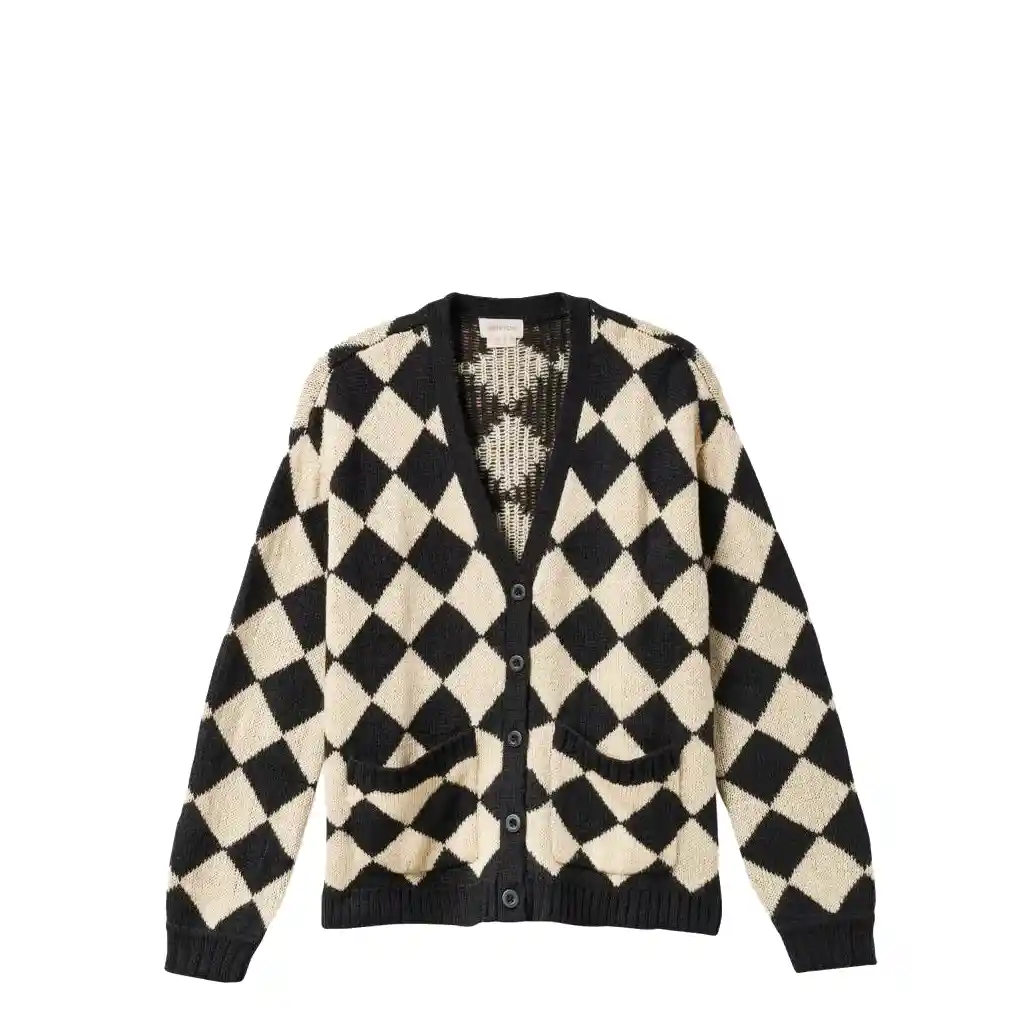 Brixton Womens Keene Cardigan, black