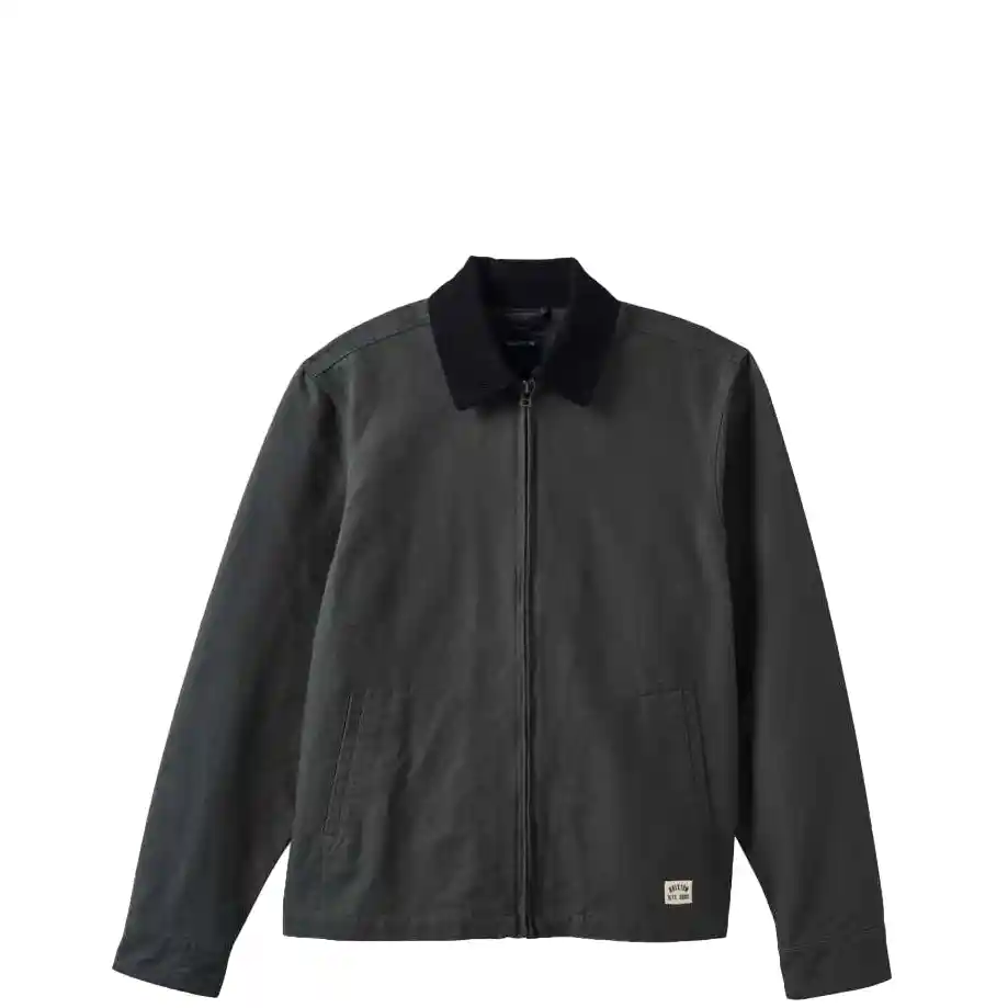 Brixton Mechanic Garage Zip Jacket, washed black