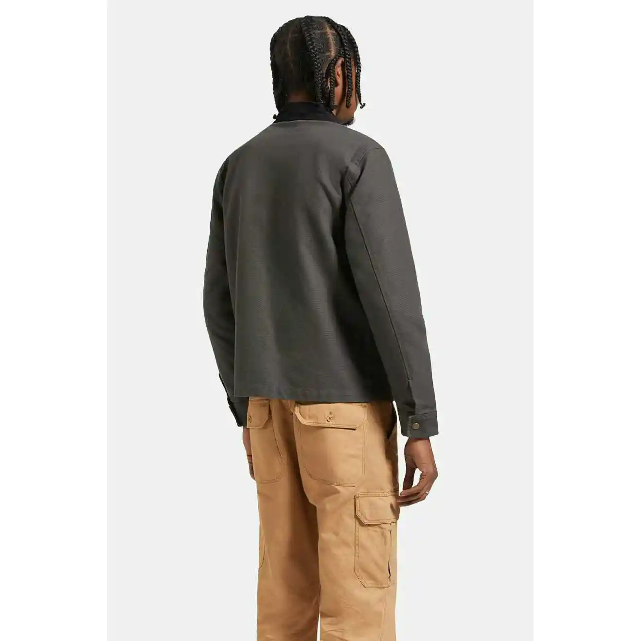 Brixton Mechanic Garage Zip Jacket, washed black - Image 4
