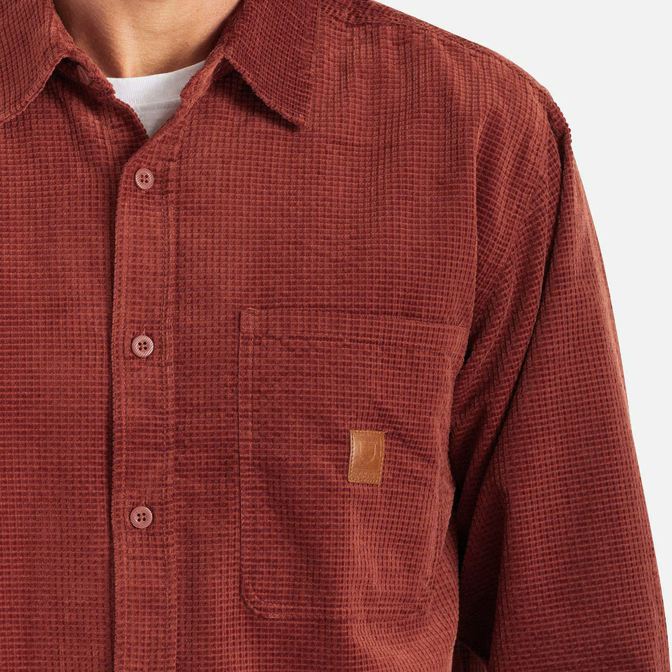 Brixton Porter L/S Waffle Corduroy - Image 3