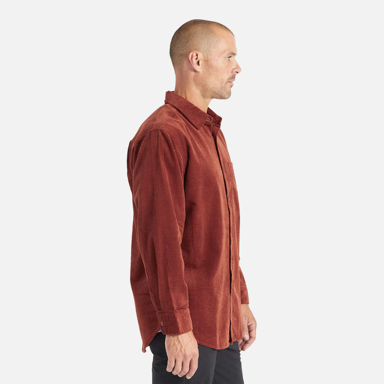 Brixton Porter L/S Waffle Corduroy - Image 4