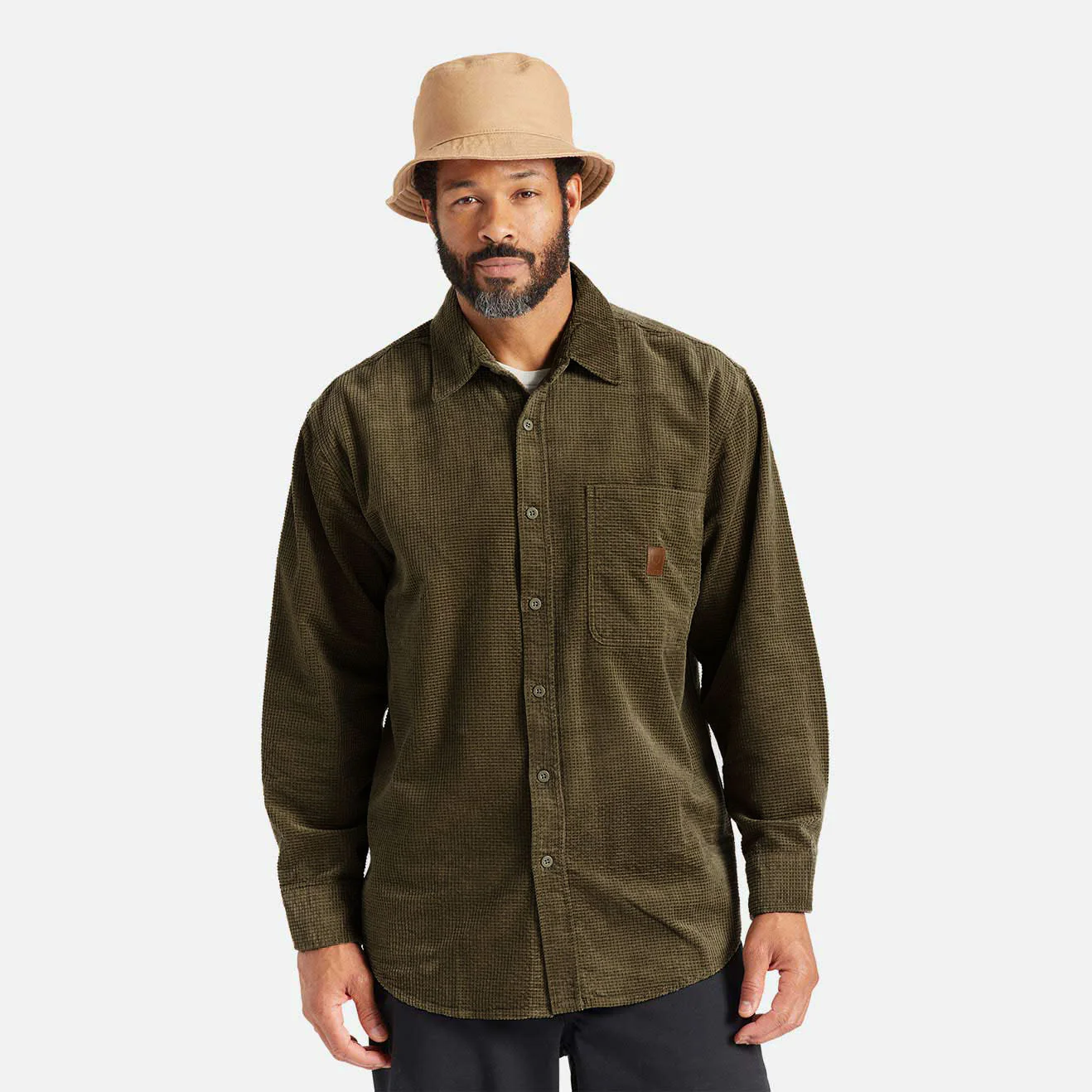 Brixton Porter L/S Waffle Corduroy - Image 2