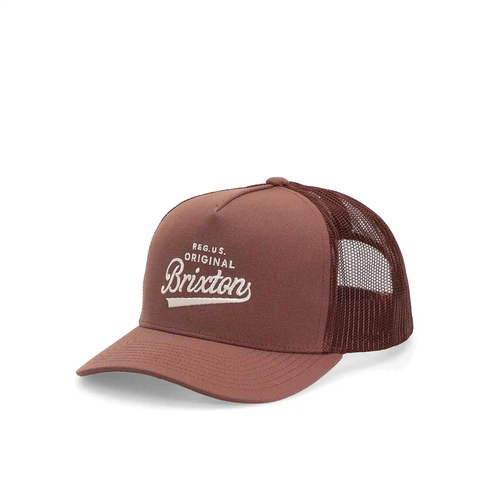 Brixton Postal C Netplus Mp Trucker Hat, sepia/sepia