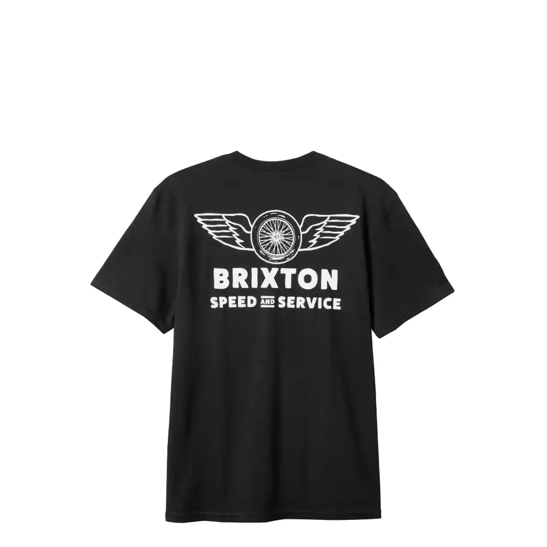 Brixton Spoke Tee, black