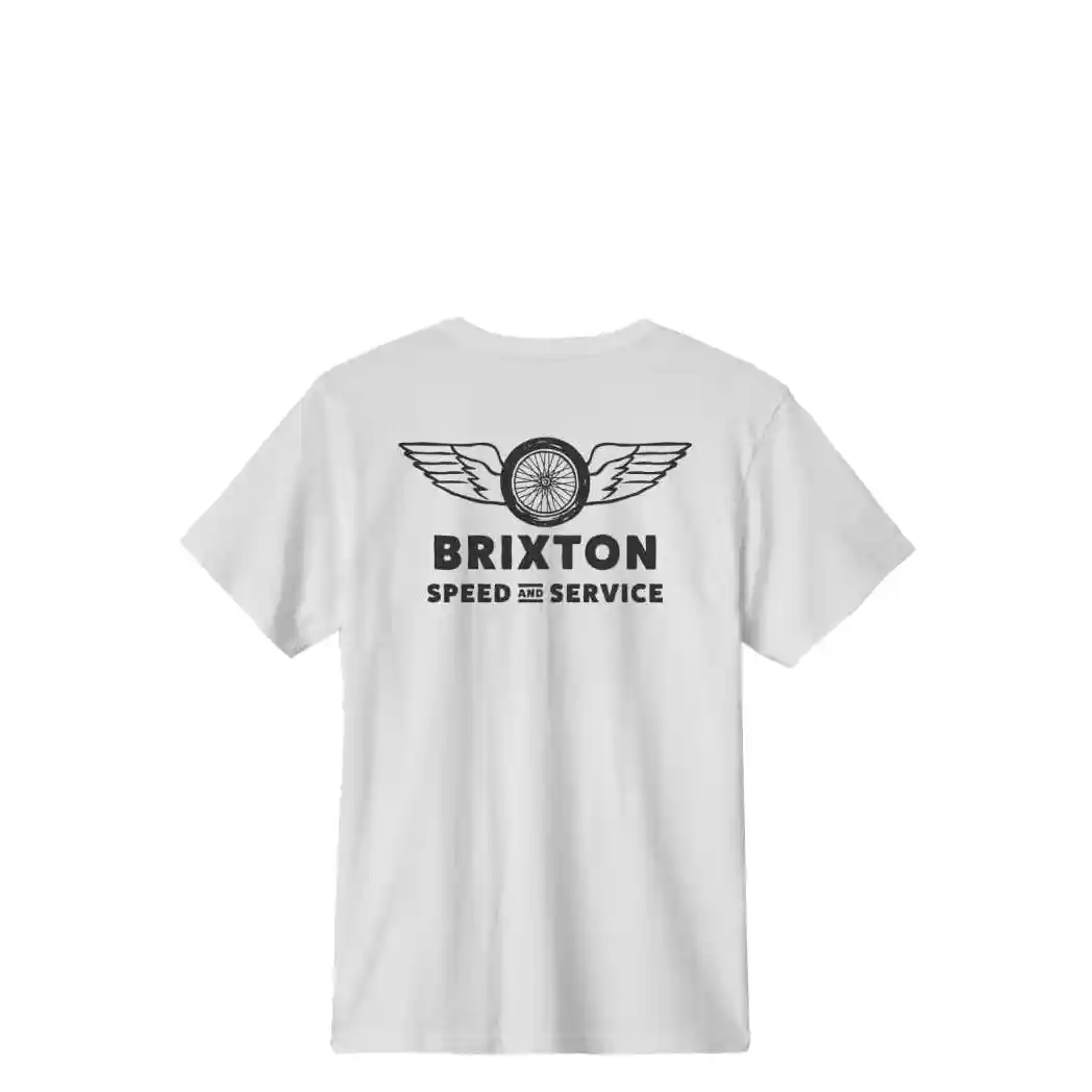 Brixton Spoke Tee, white