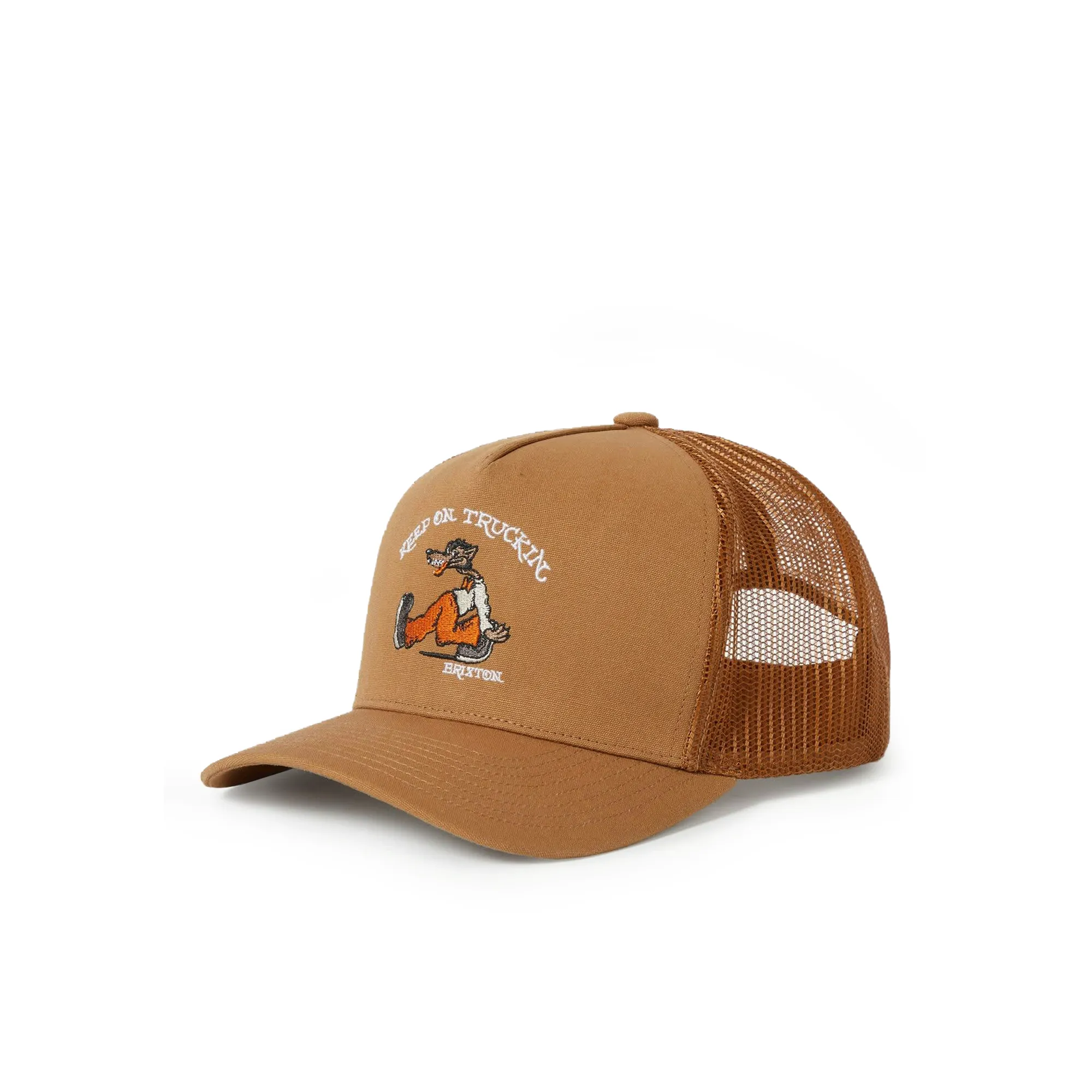 Brixton Stride Trucker Hat, washed copper/washed copper