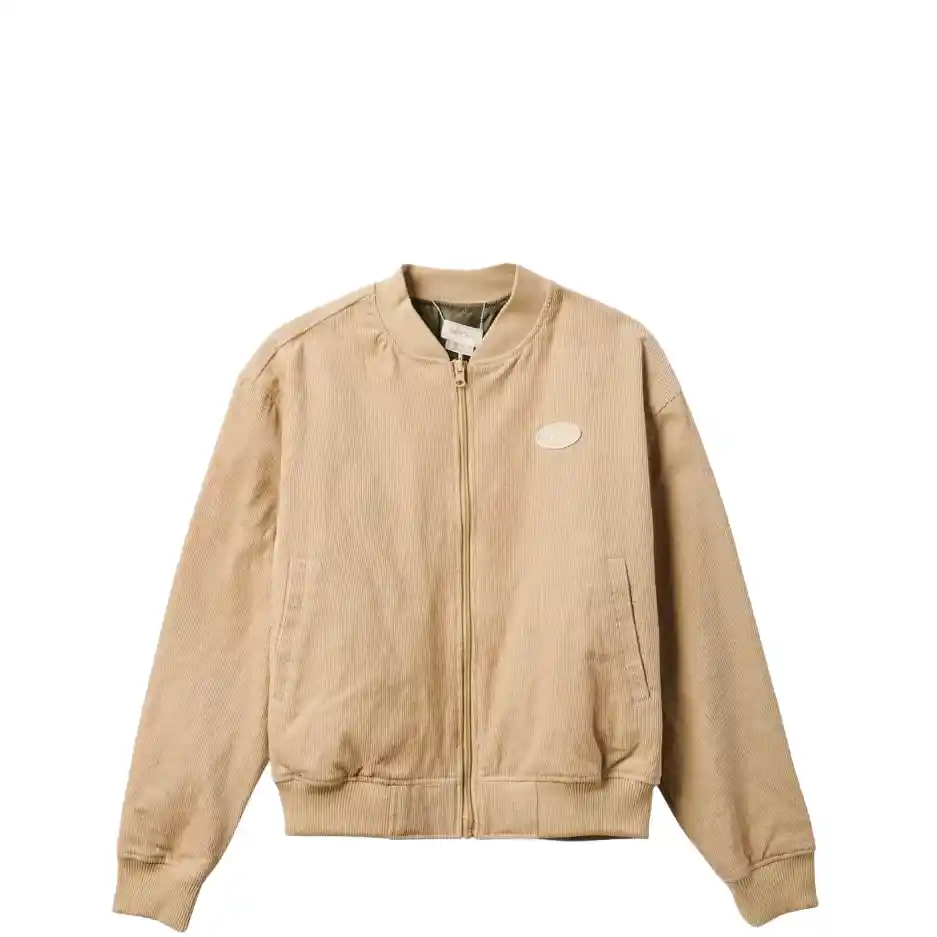 Brixton Womens Utopia Reversible Bomber Jacket, sesame