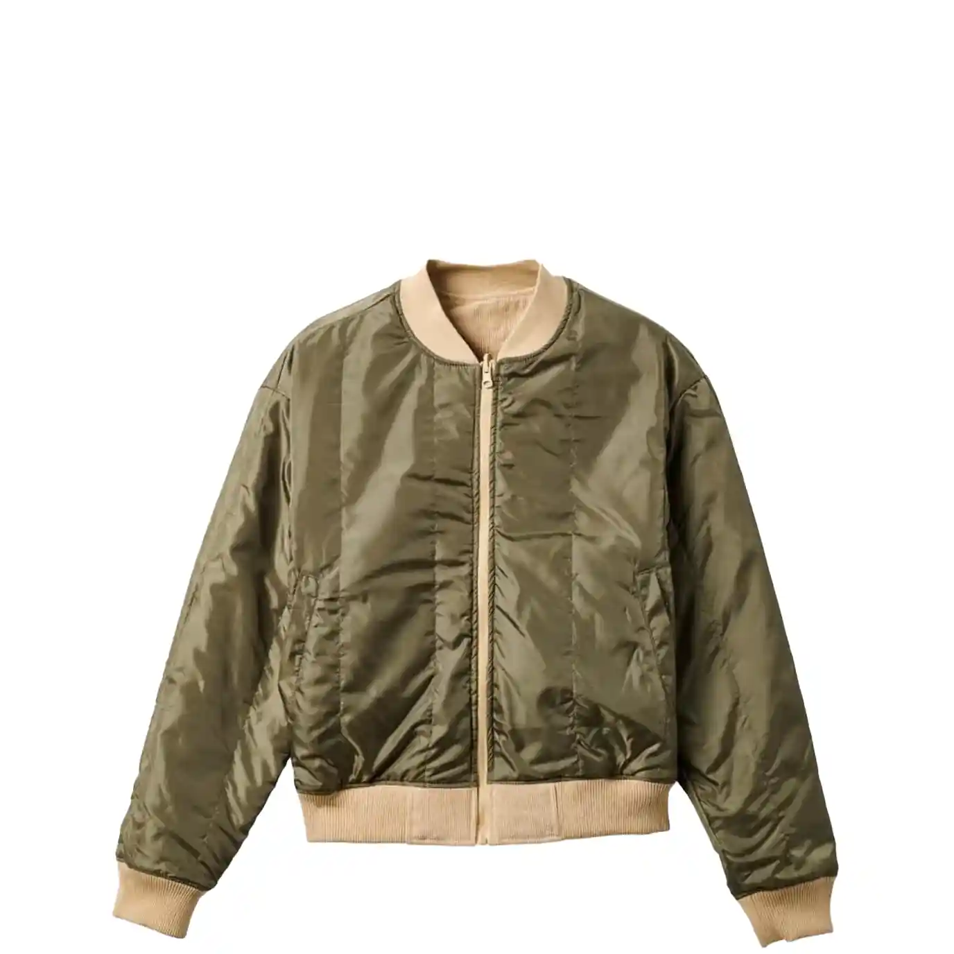Brixton Womens Utopia Reversible Bomber Jacket, sesame - Image 2