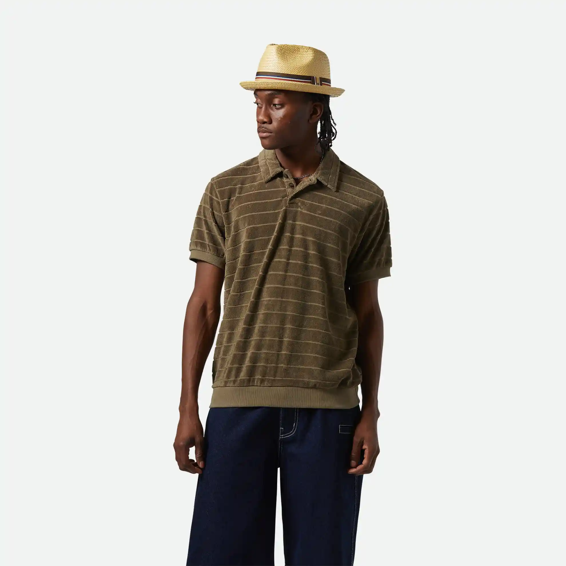 Brixton Weekend Terry Cloth Polo, ivy green - Image 3